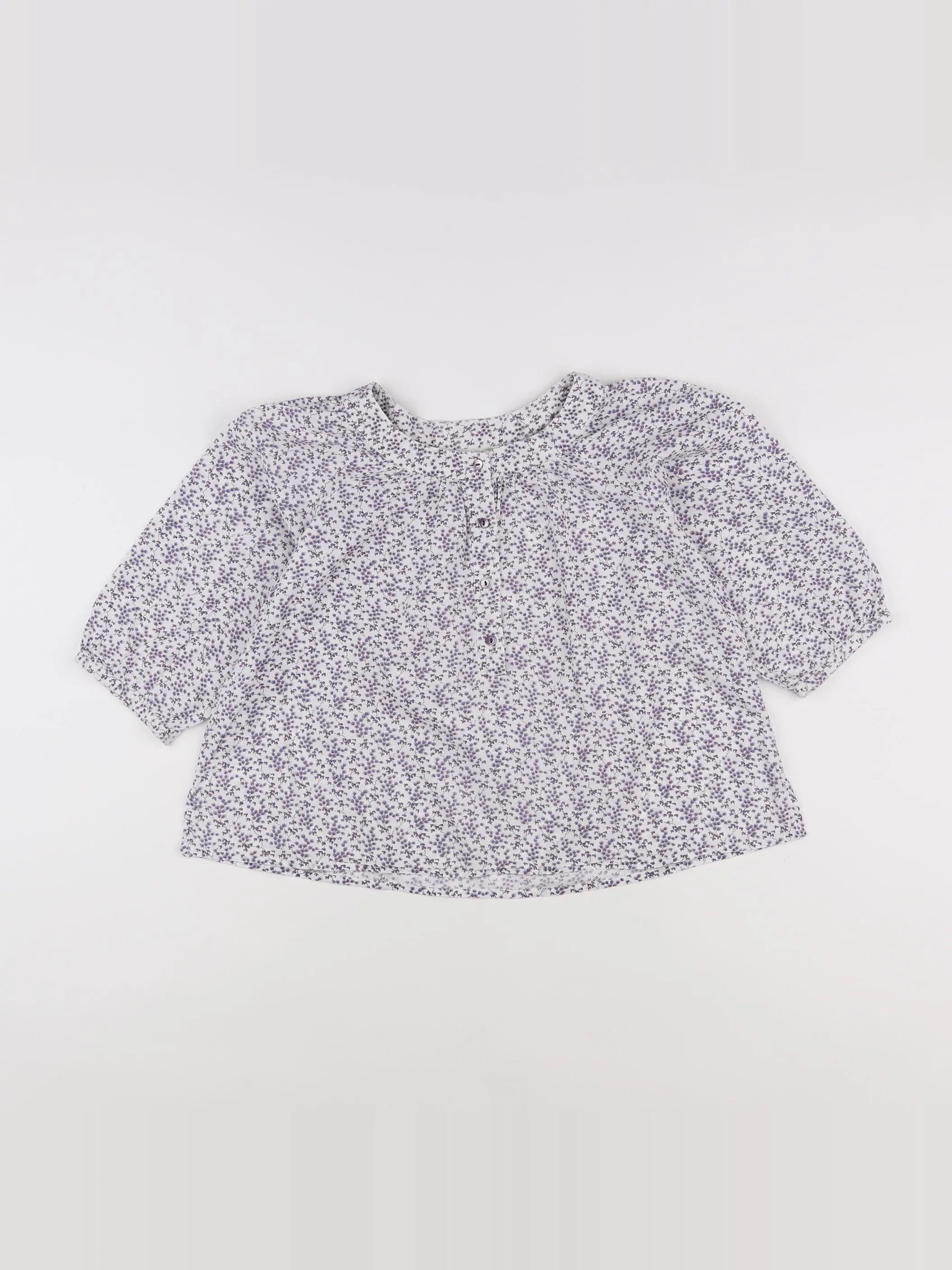 Bonpoint - blouse blanc, violet - 8 ans