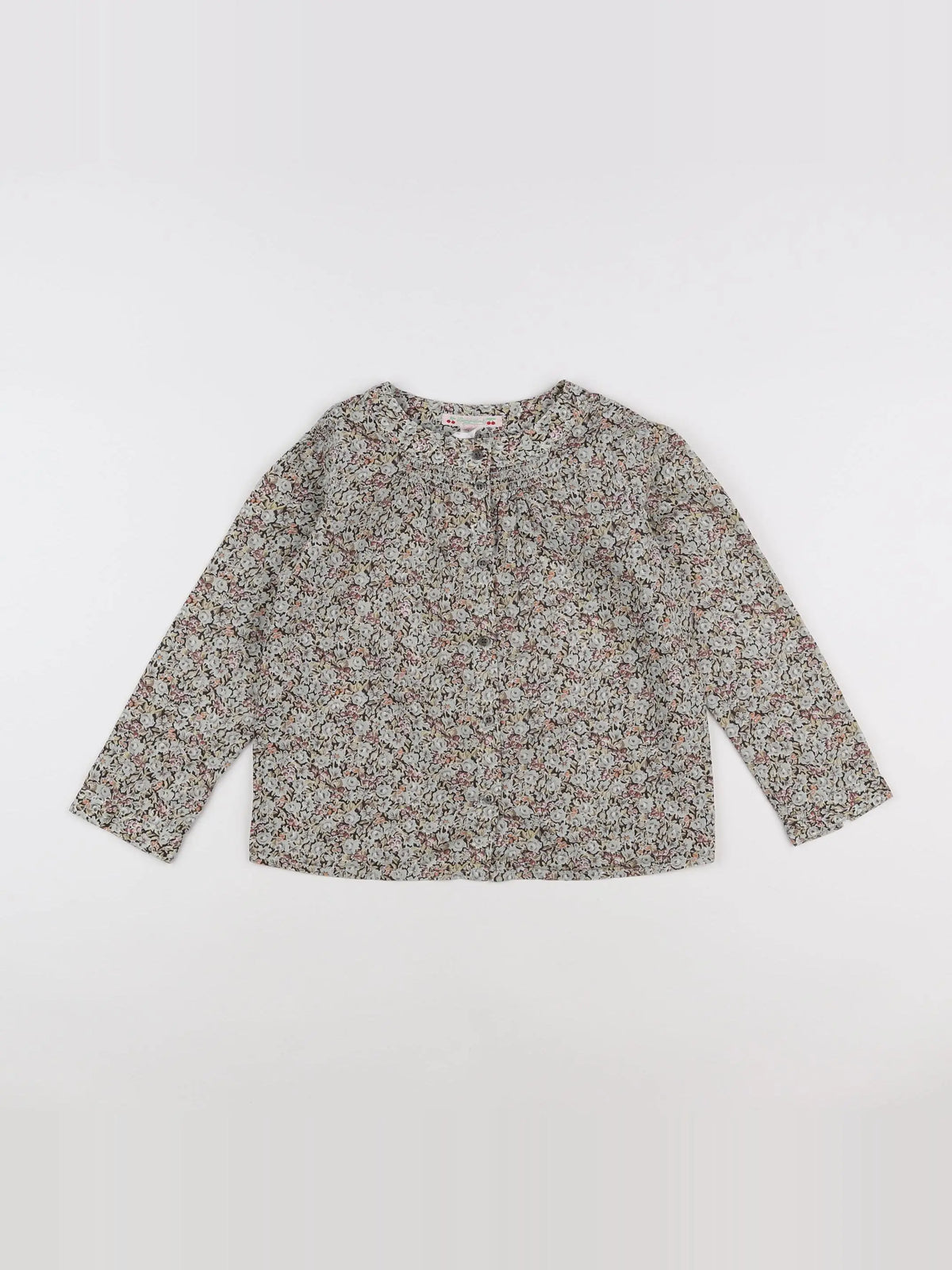 Bonpoint - blouse vert, orange - 6 ans