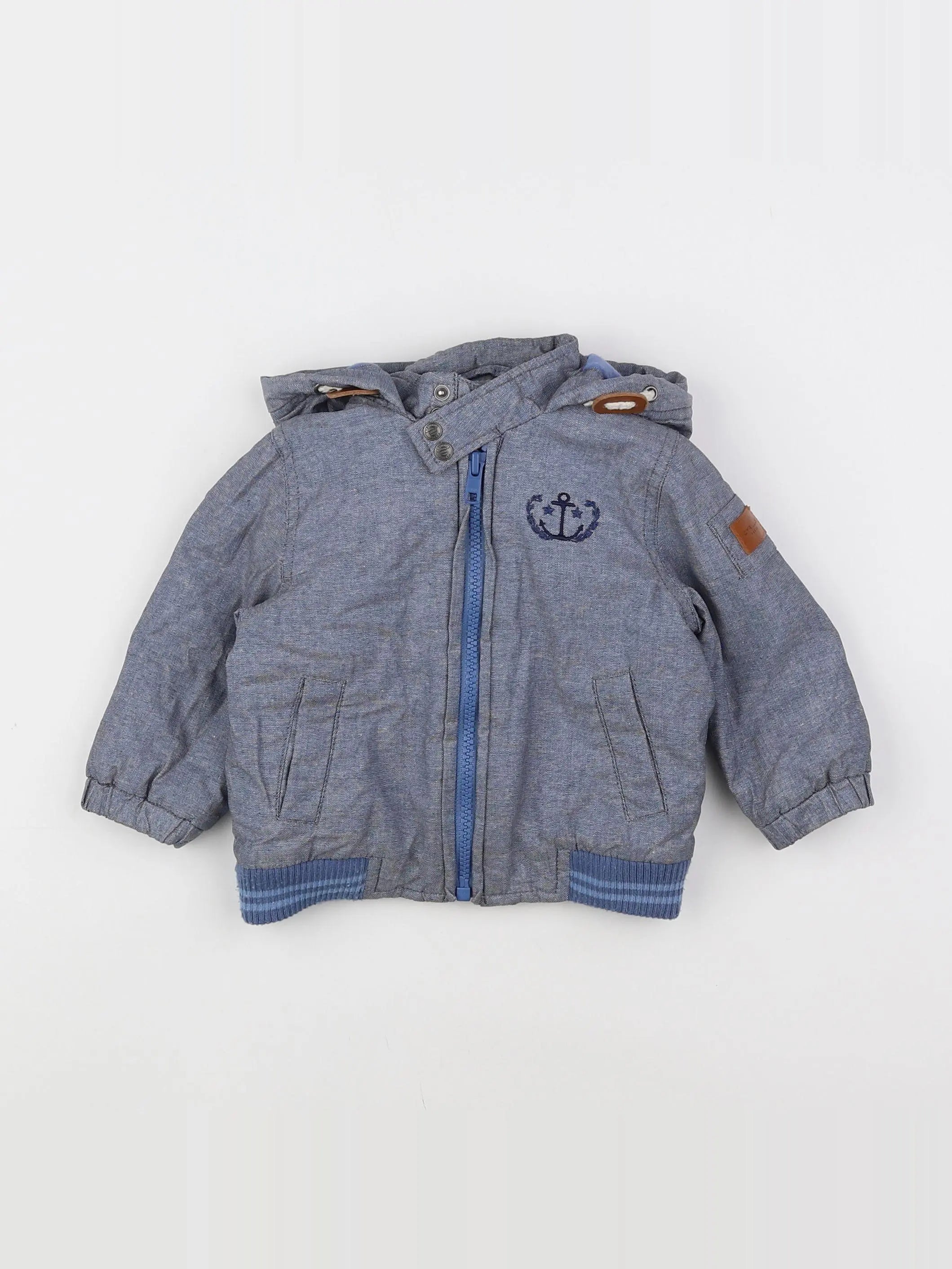 Cyrillus - veste bleu - 6 mois