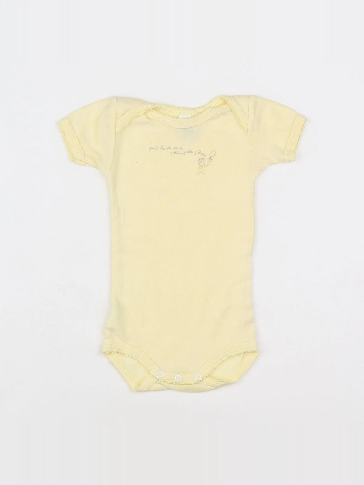 Petit Bateau - body jaune - 3 mois