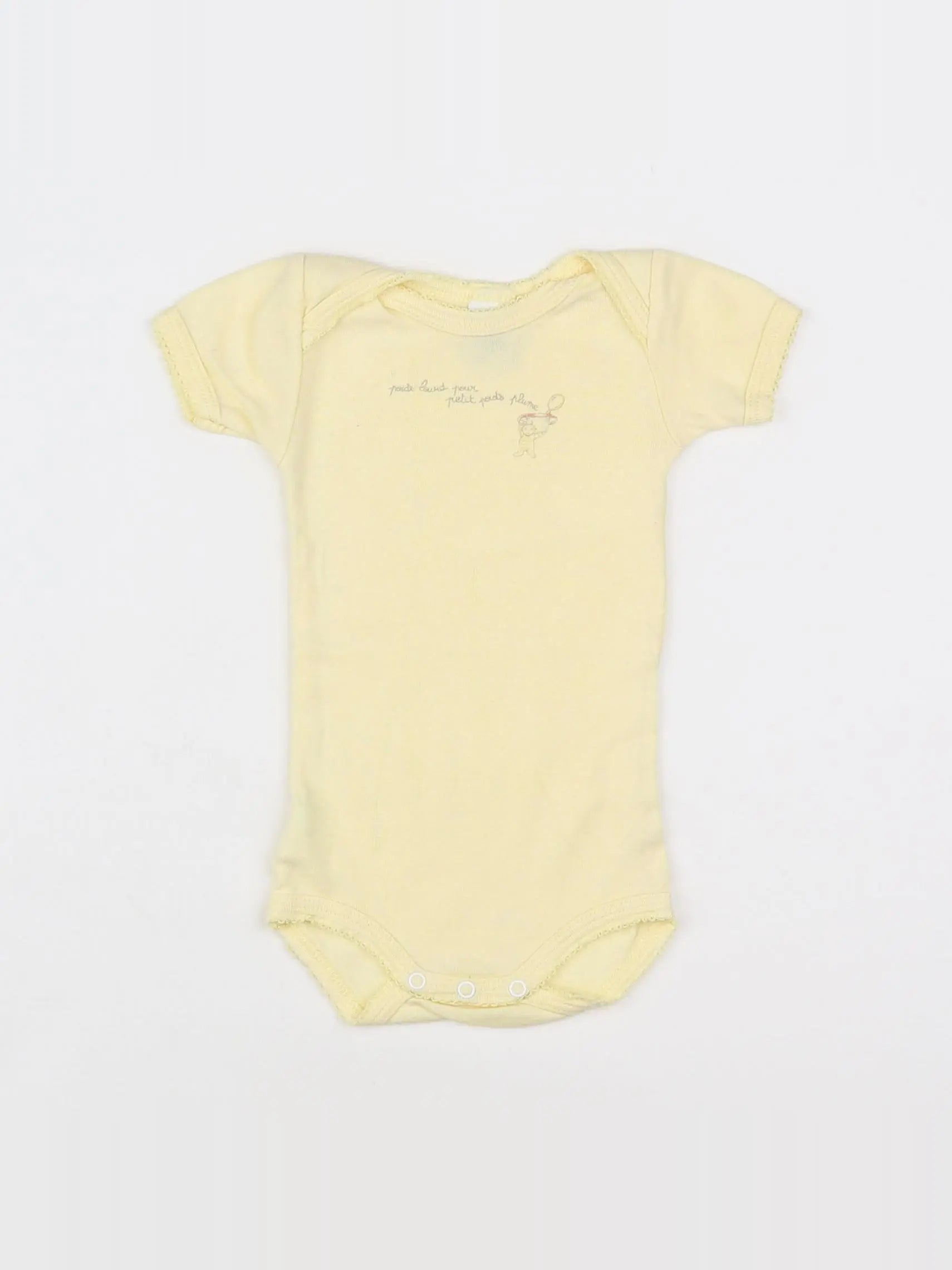 Petit Bateau - body jaune - 3 mois