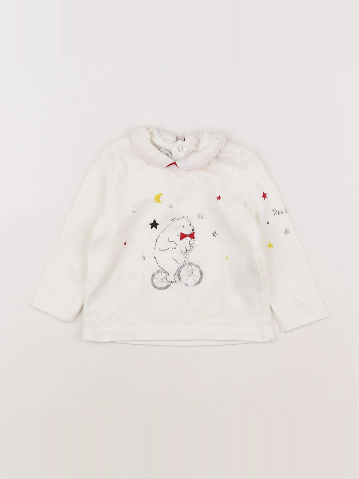 Petit Bateau - tee-shirt blanc - 12 mois