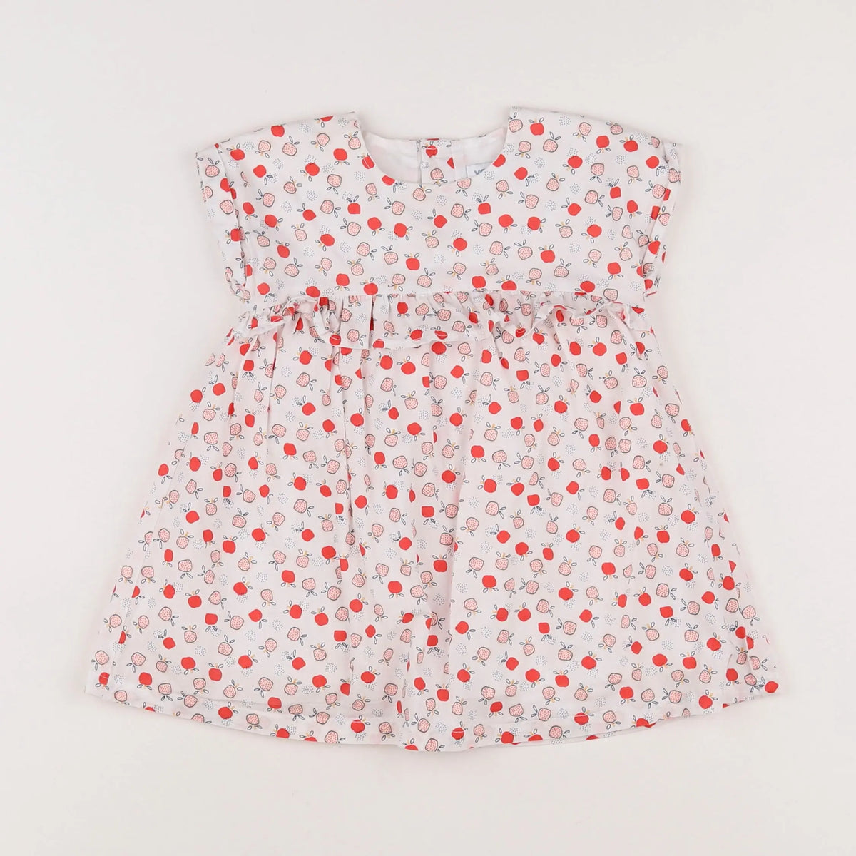 Vertbaudet - robe rouge - 12 mois