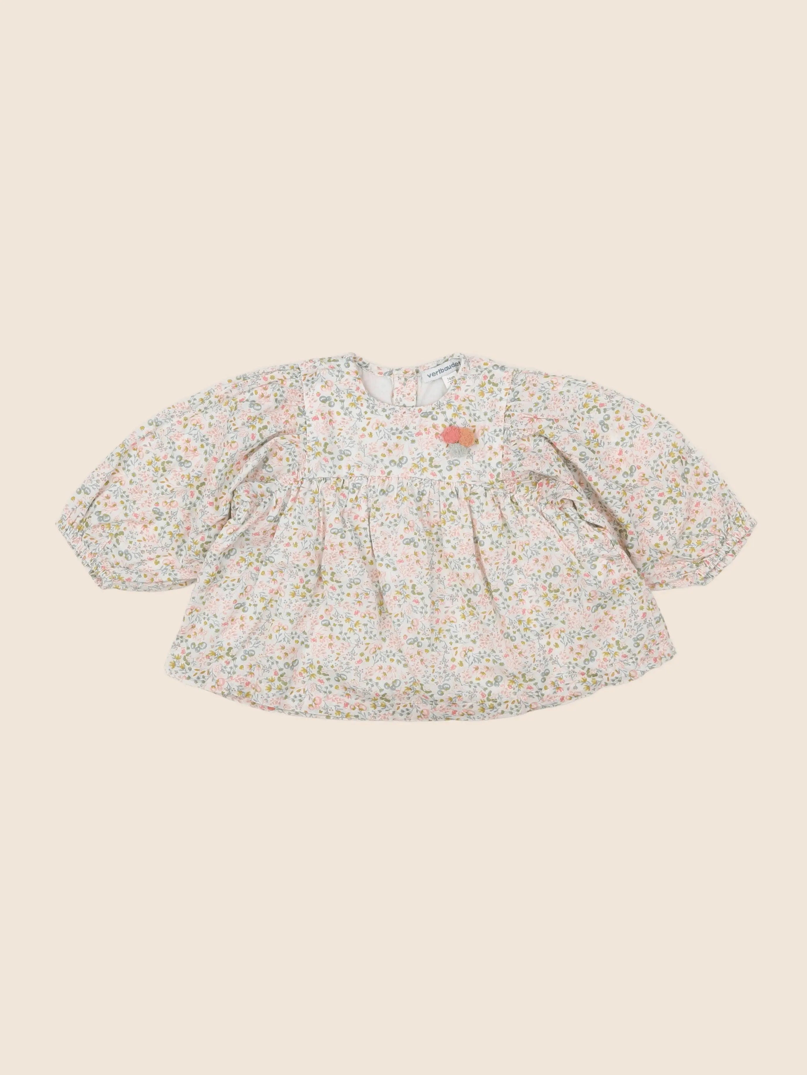 Vertbaudet - blouse multicolore - 12 mois