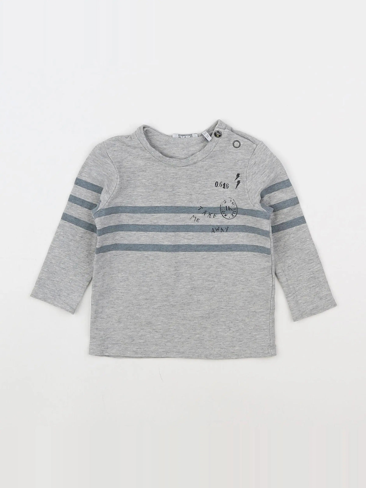 IKKS - tee-shirt gris - 6 mois