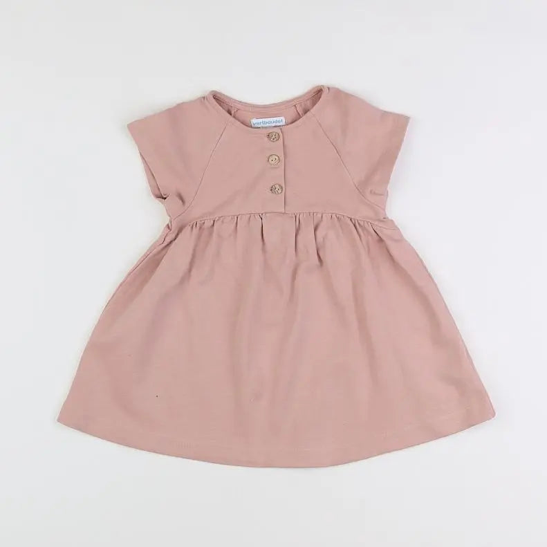 Vertbaudet - robe rose - 18 mois