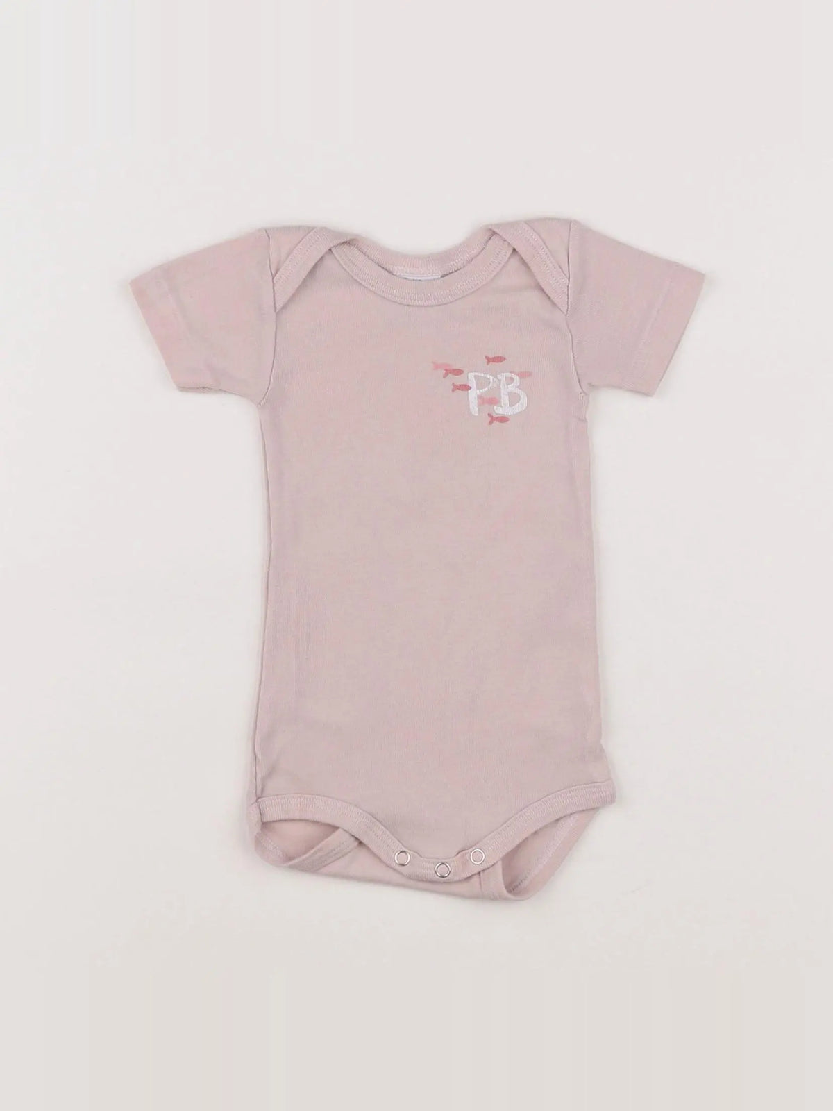 Petit Bateau - body rose - 3 mois