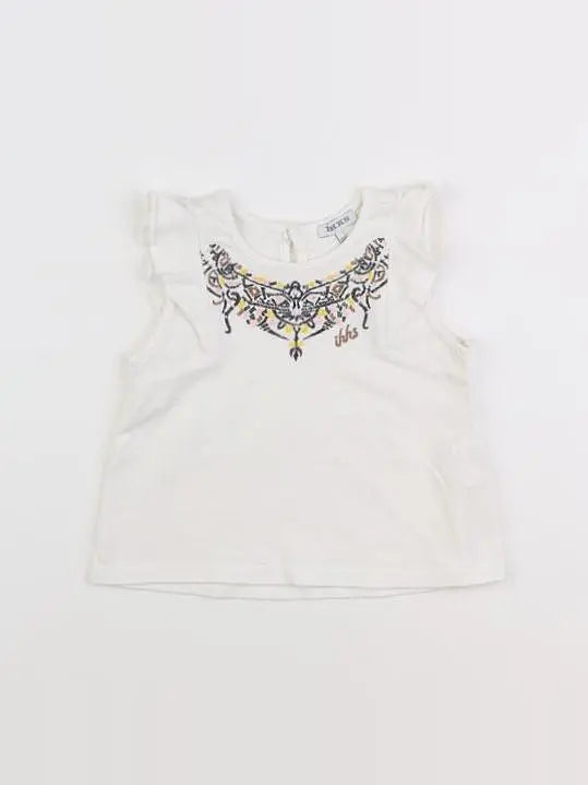 IKKS - tee-shirt blanc - 12 mois