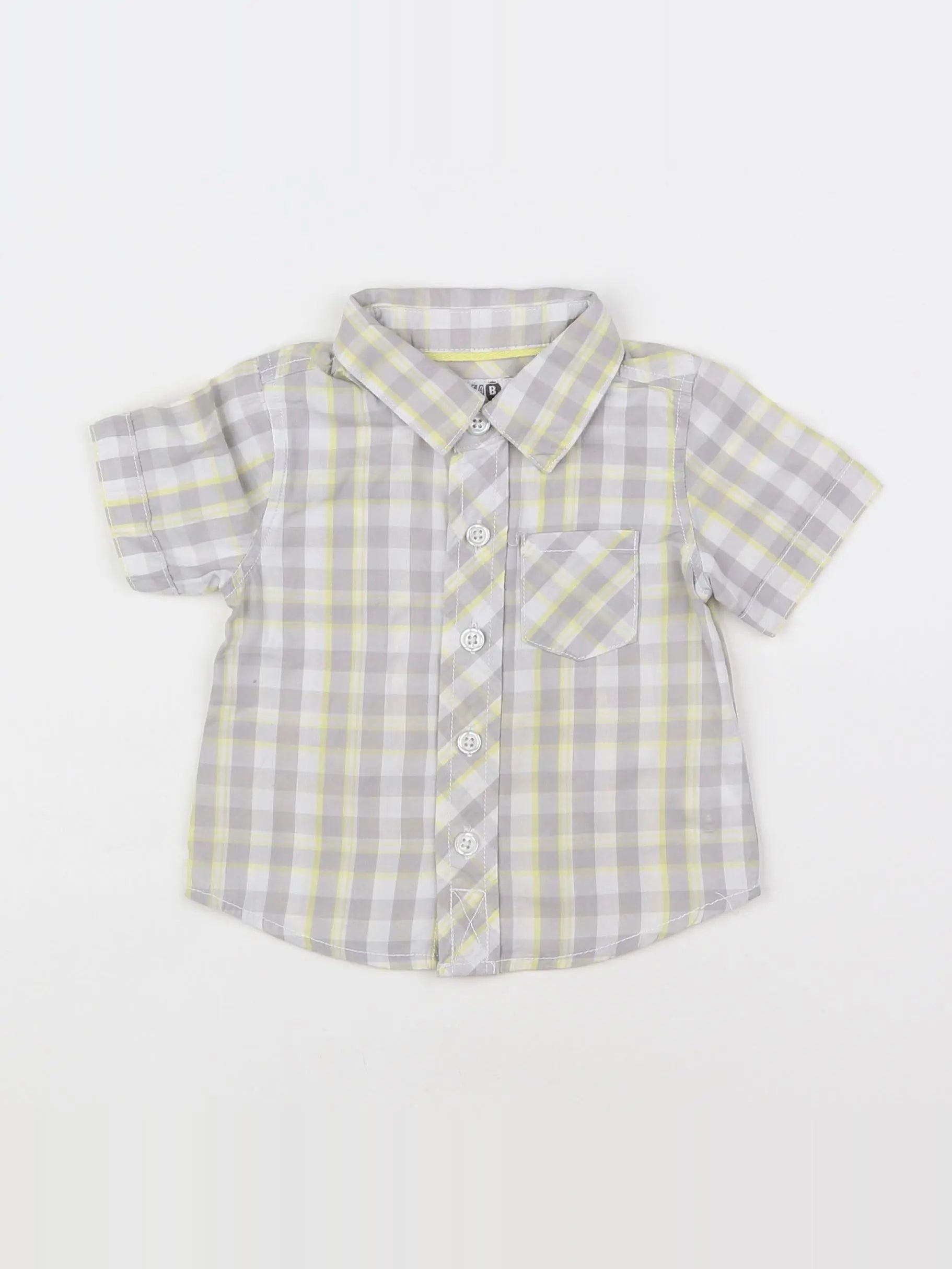 Tape à l'oeil - chemise jaune - 12 mois