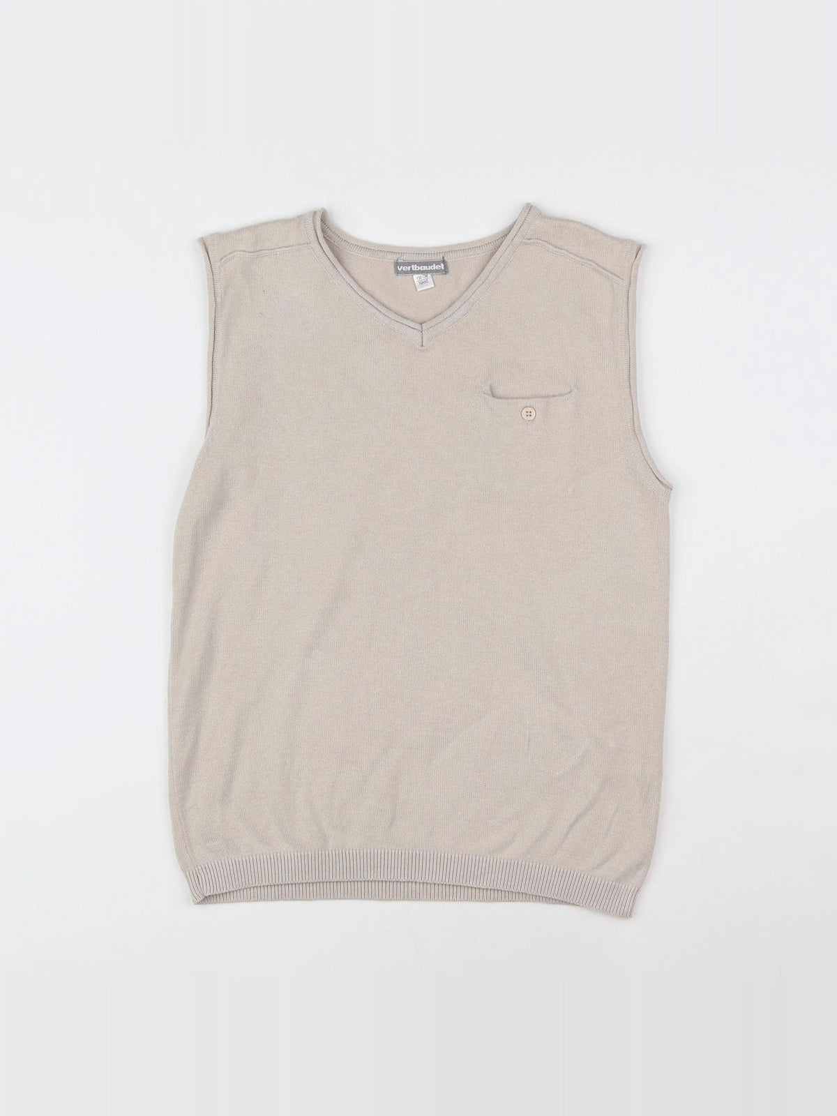 Vertbaudet - pull beige - 10 ans