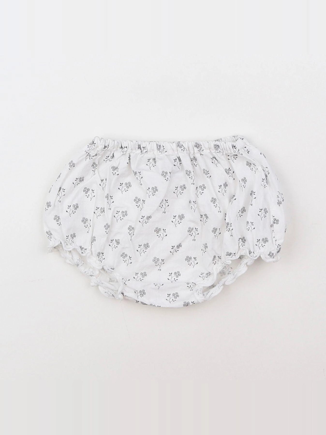 Petit Bateau - bloomer blanc - 3 mois