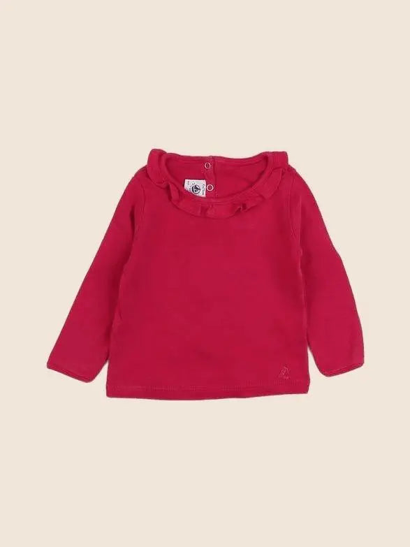 Petit Bateau - tee-shirt rose - 12 mois