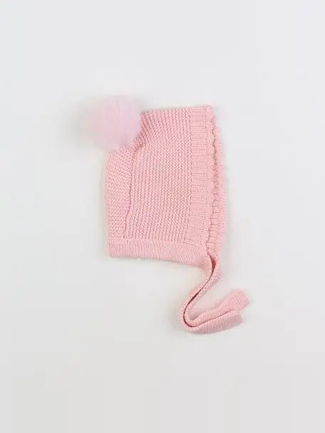 Vertbaudet - bonnet rose - 3/6 mois