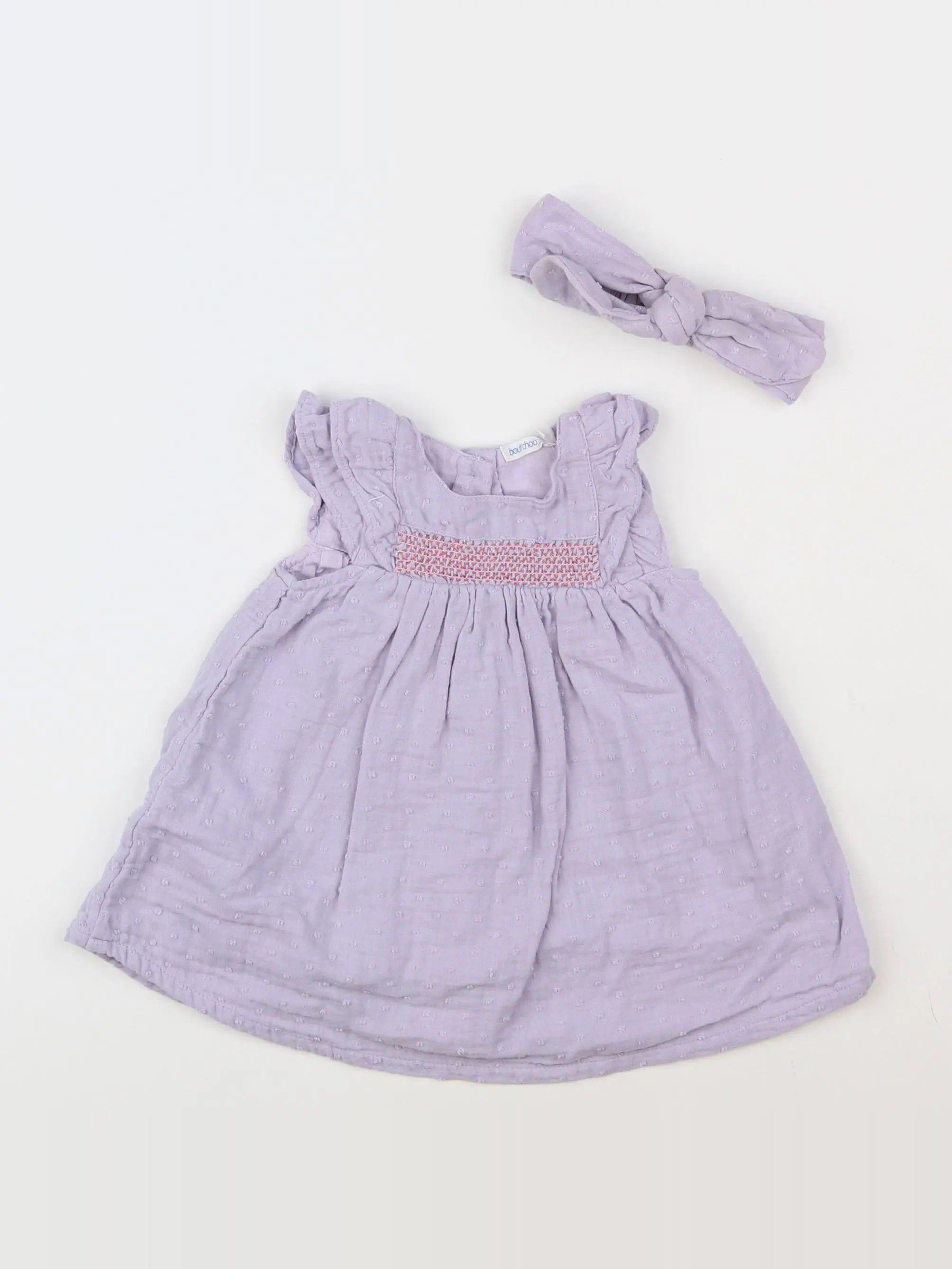 Boutchou - robe violet - 3 mois