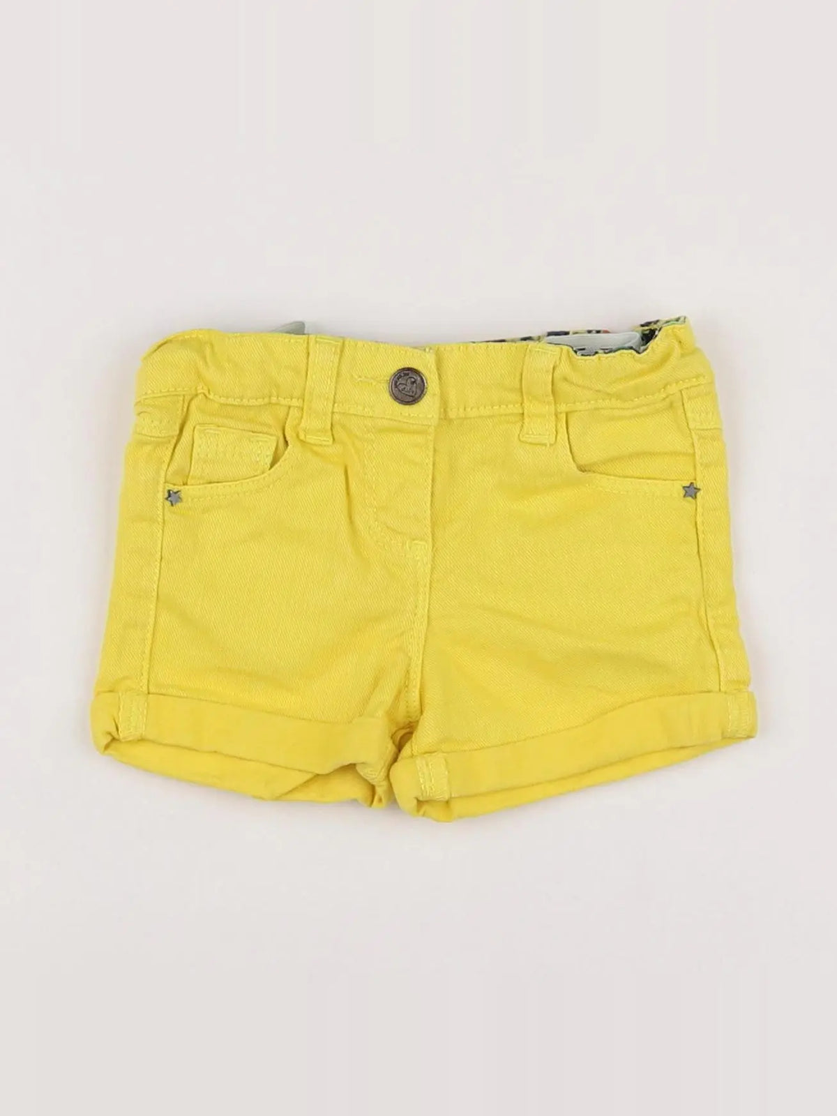 Tape à l'oeil - short jaune - 6 mois