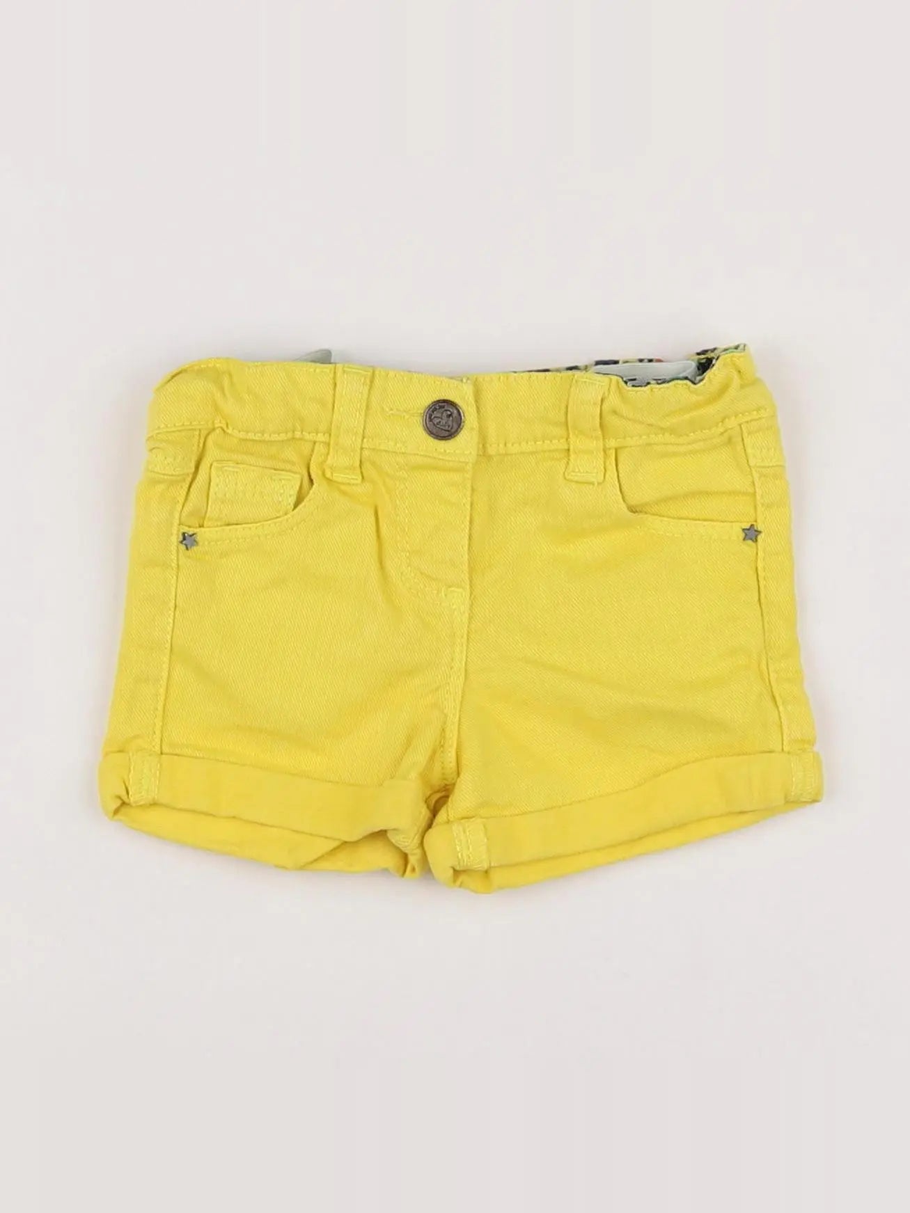 Tape à l'oeil - short jaune - 6 mois