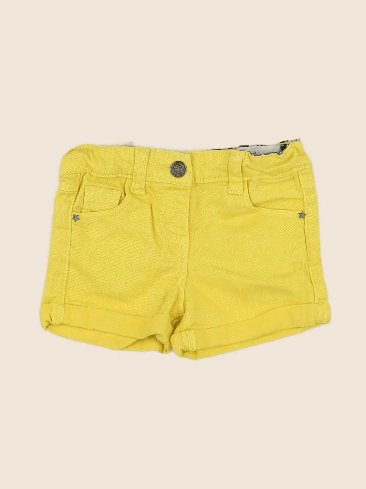 Tape à l'oeil - short jaune - 6 mois