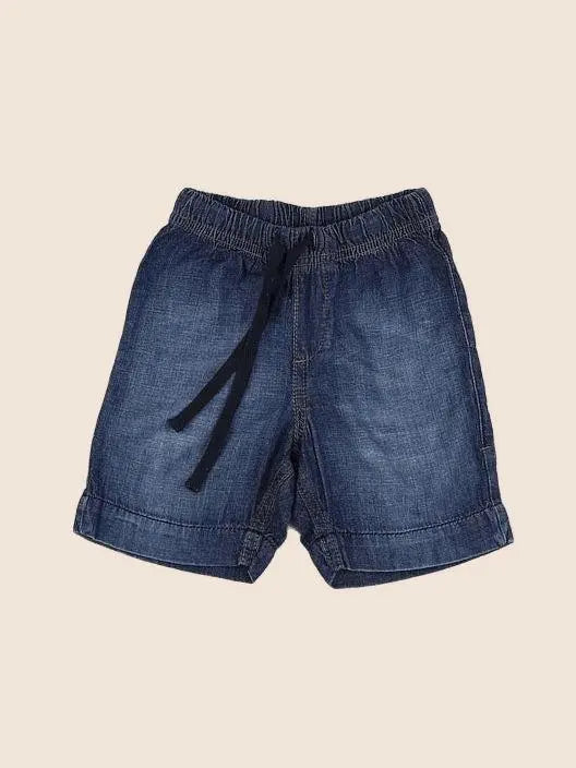 H&M - short bleu - 9/12 mois