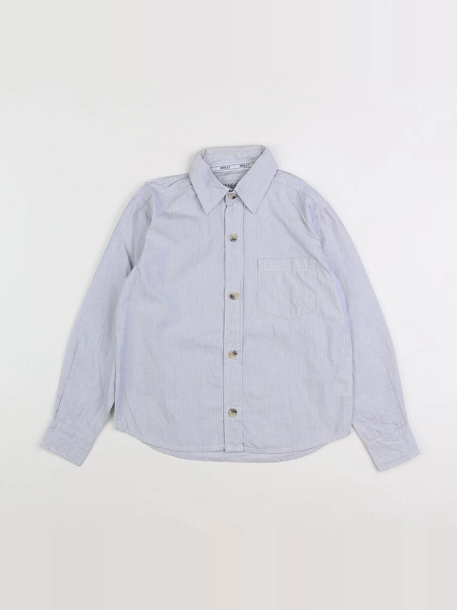 Wheat - chemise blanc, bleu - 6 ans