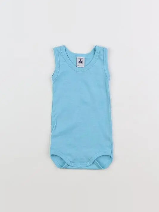 Petit Bateau - body bleu - 3 mois
