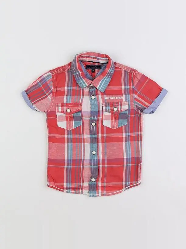 Tommy Hilfiger - chemise rouge - 18 mois