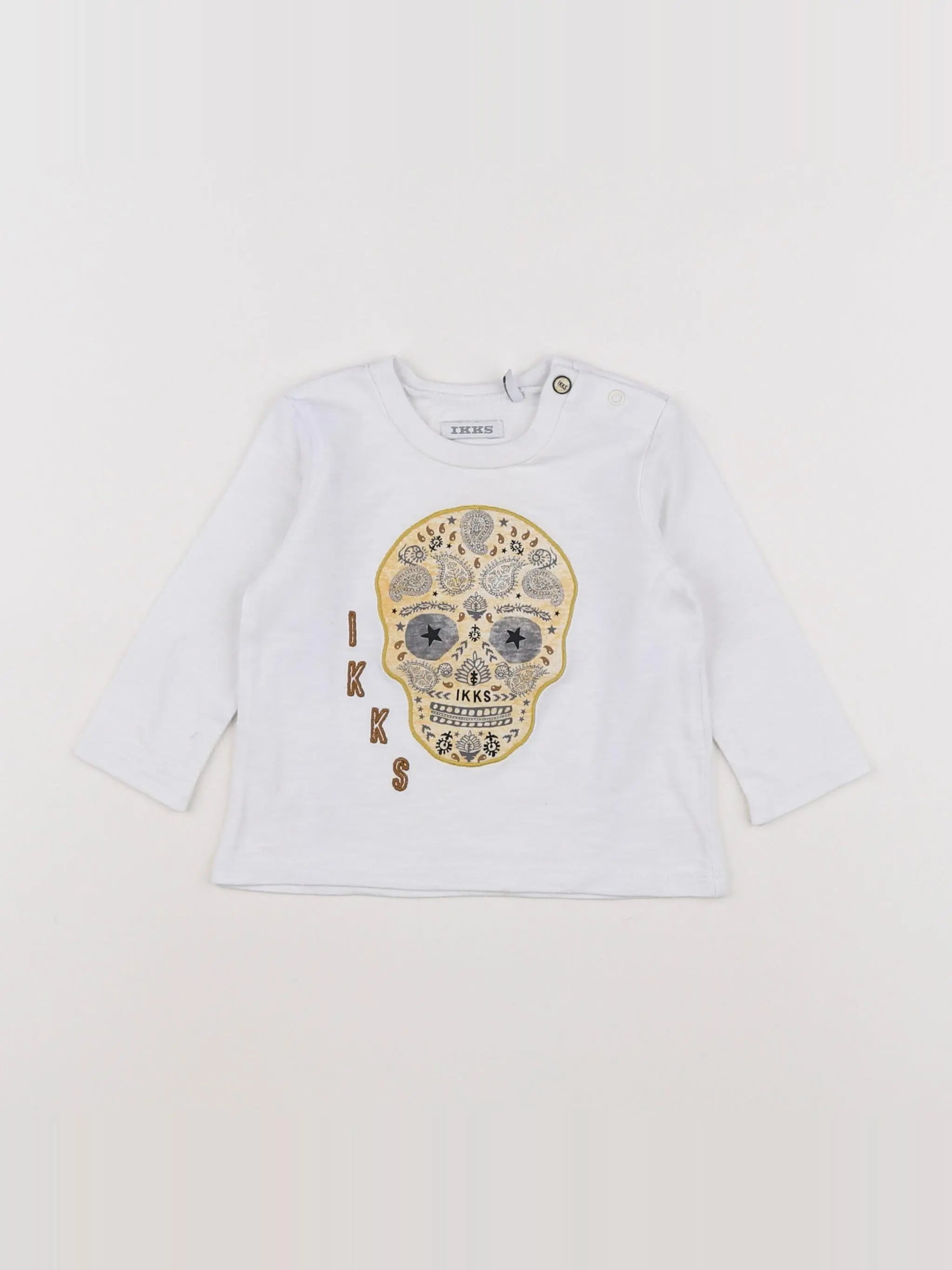 IKKS - tee-shirt blanc - 6 mois