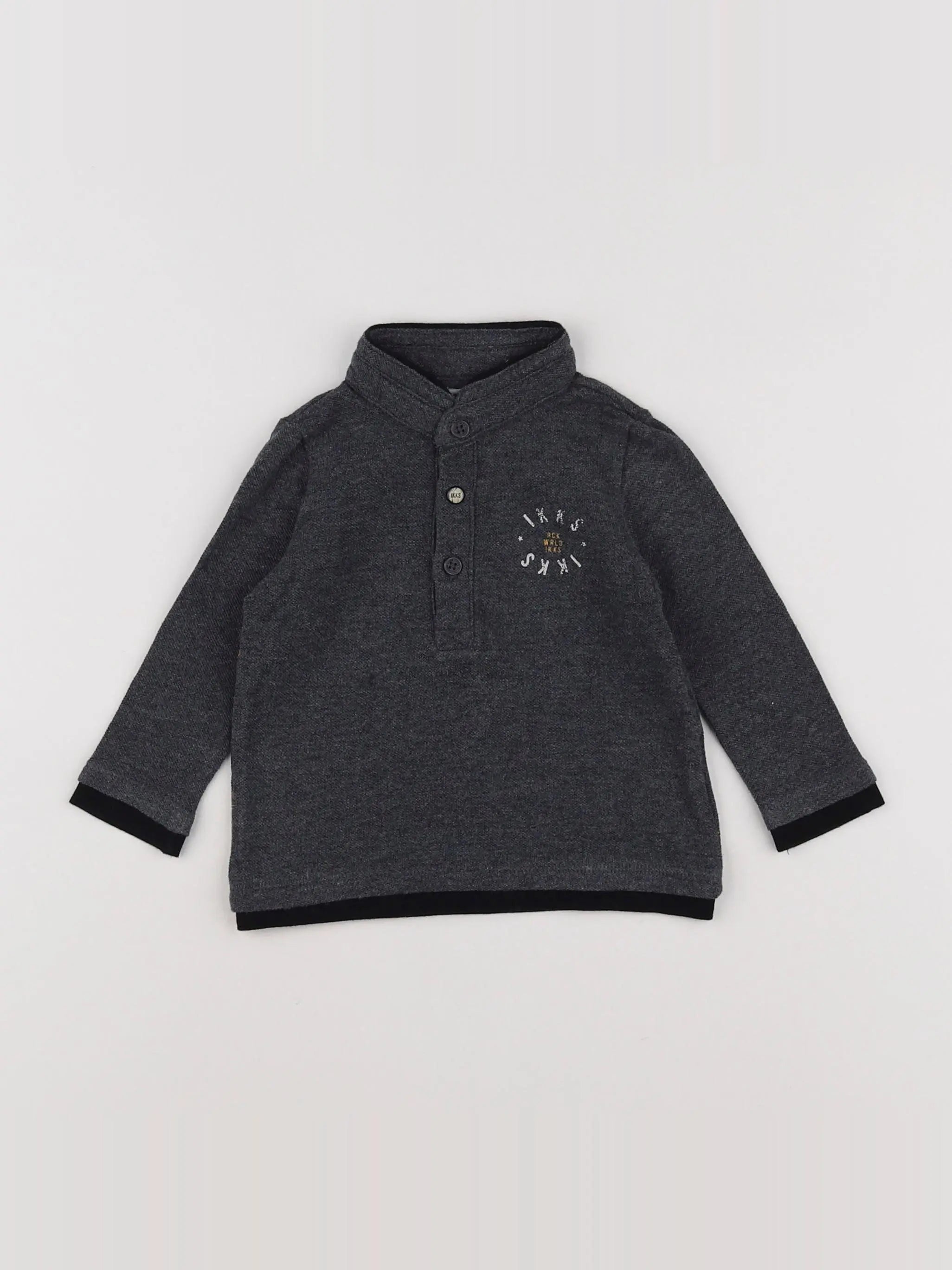 IKKS - polo gris - 6 mois