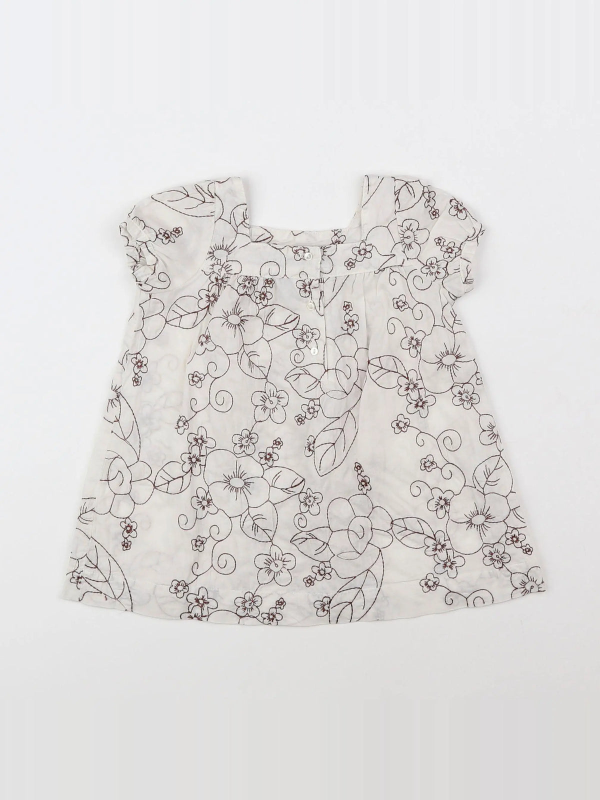 Boutchou - blouse blanc - 9 mois
