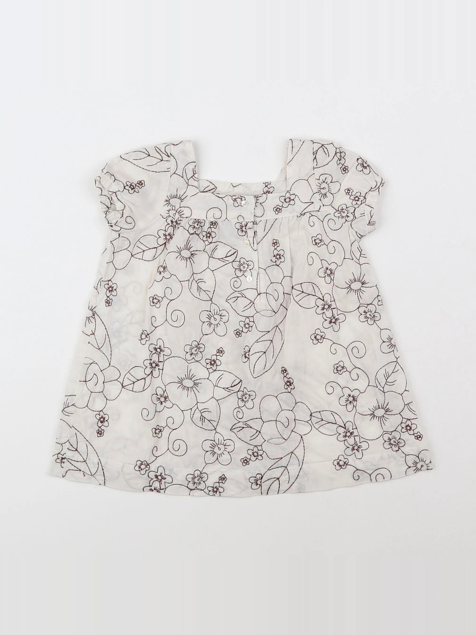 Boutchou - blouse blanc - 9 mois