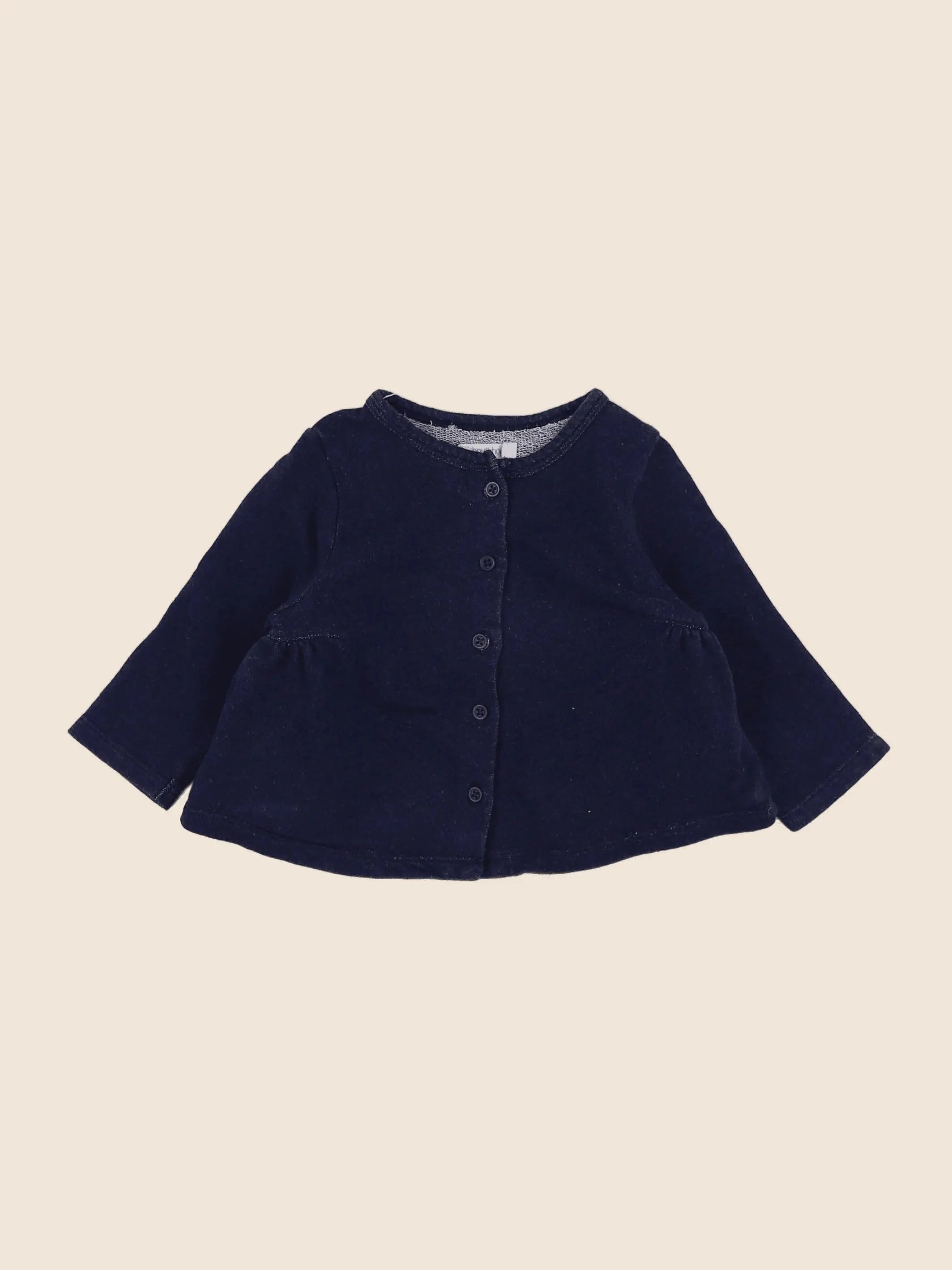 Boutchou - sweat bleu - 6 mois