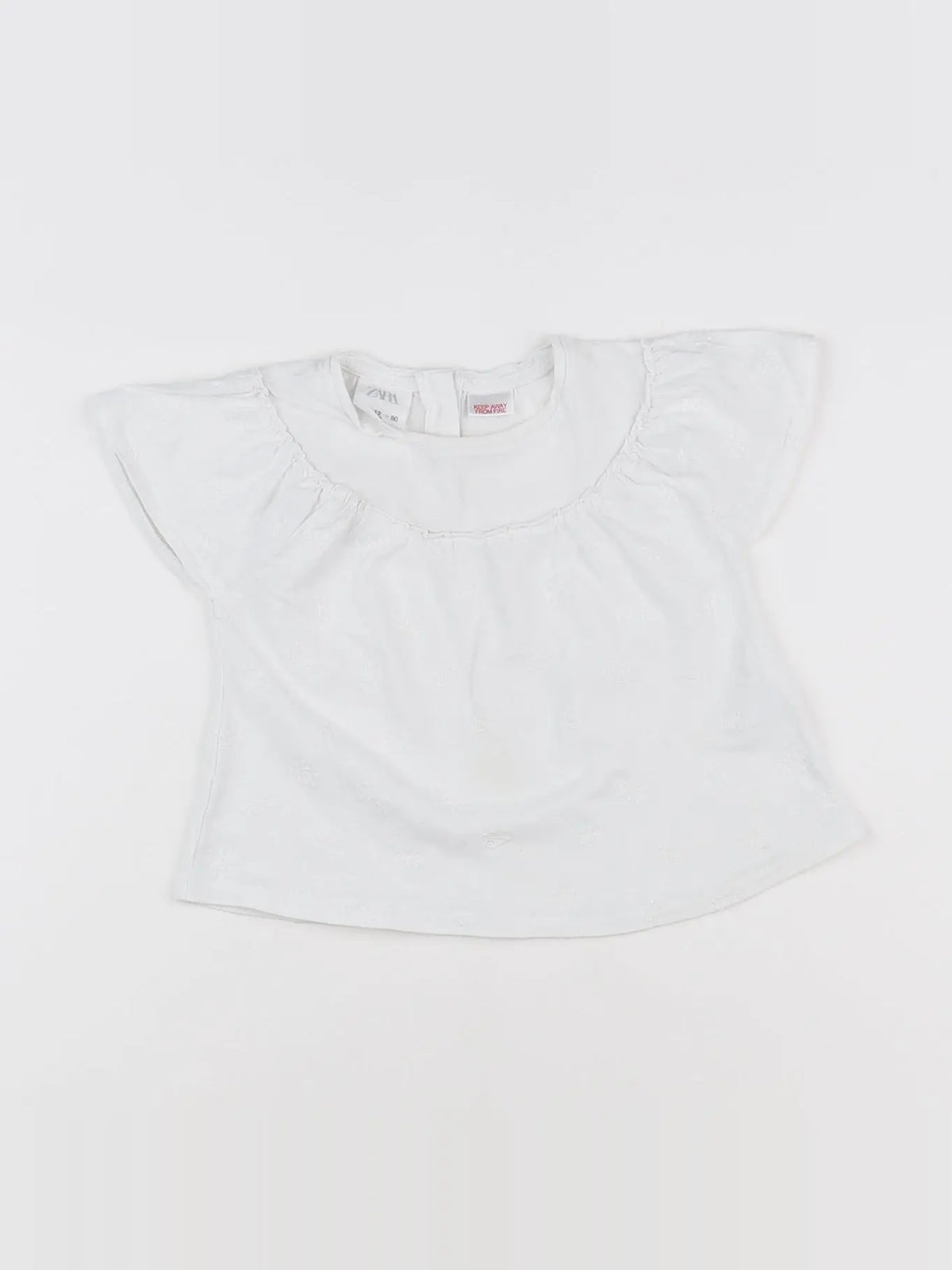 Zara - tee-shirt blanc - 9/12 mois