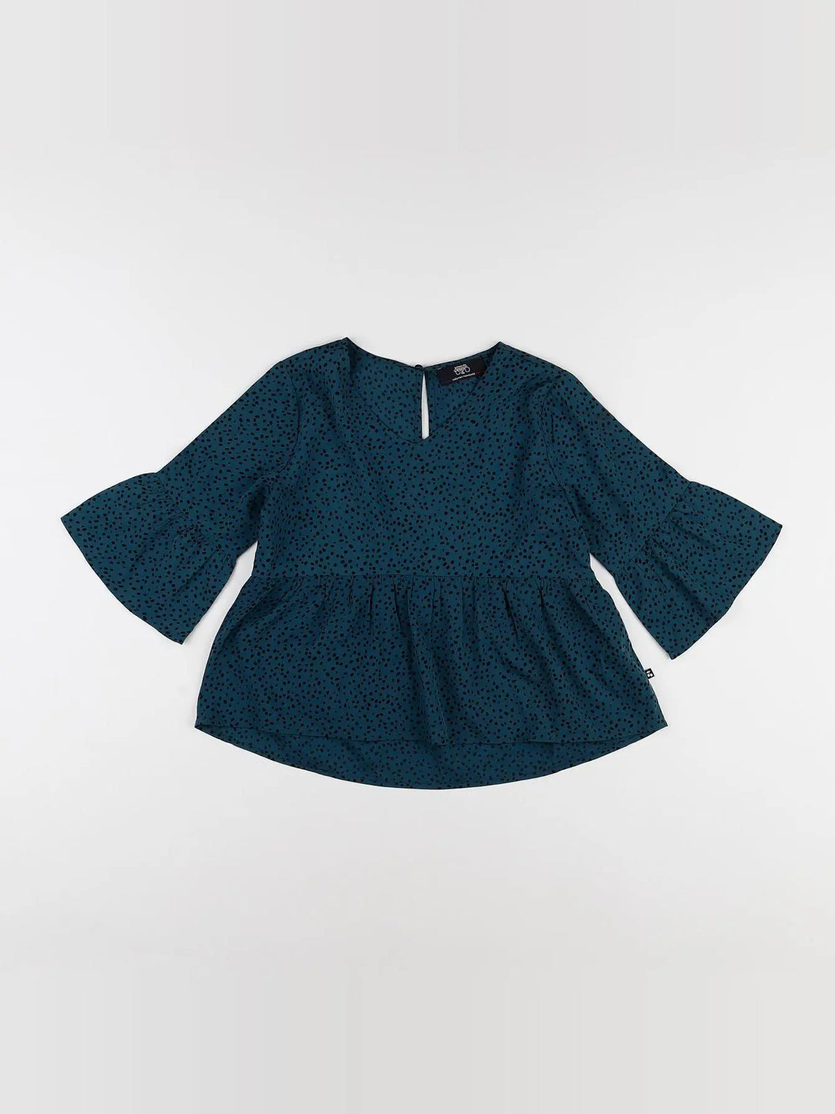 Le temps des cerises  - blouse vert, noir - 8 ans
