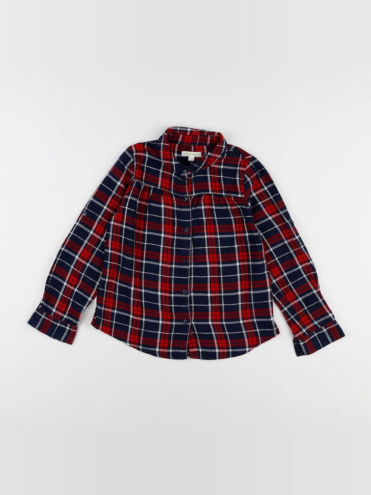 Vertbaudet - blouse multicolore, argent - 7 ans