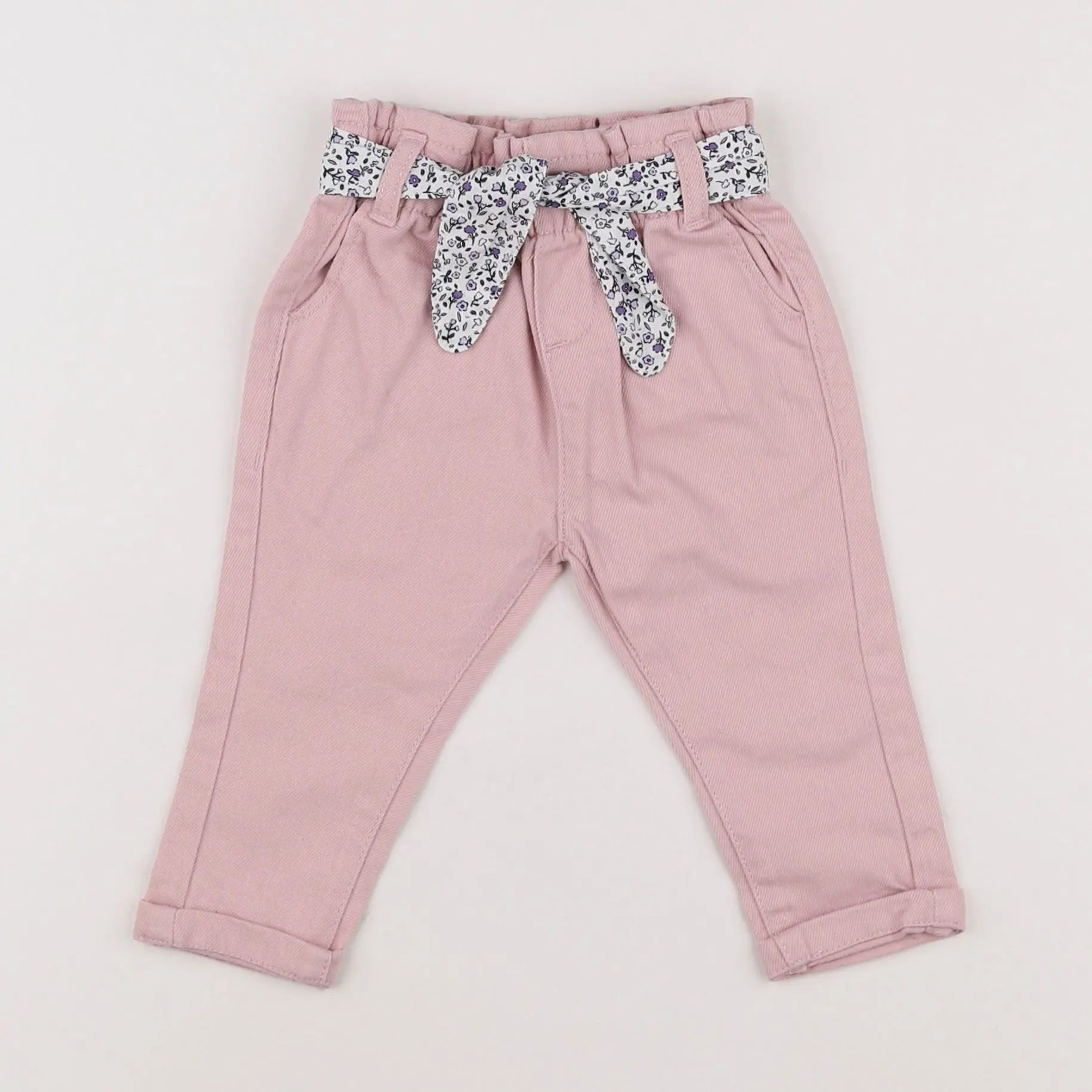Vertbaudet - jean rose - 6 mois