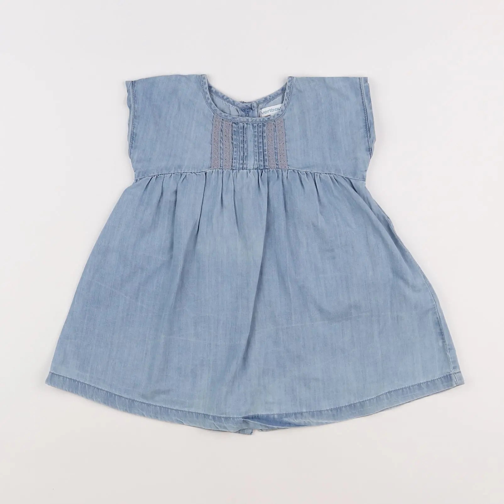 Vertbaudet - robe bleu - 9 mois