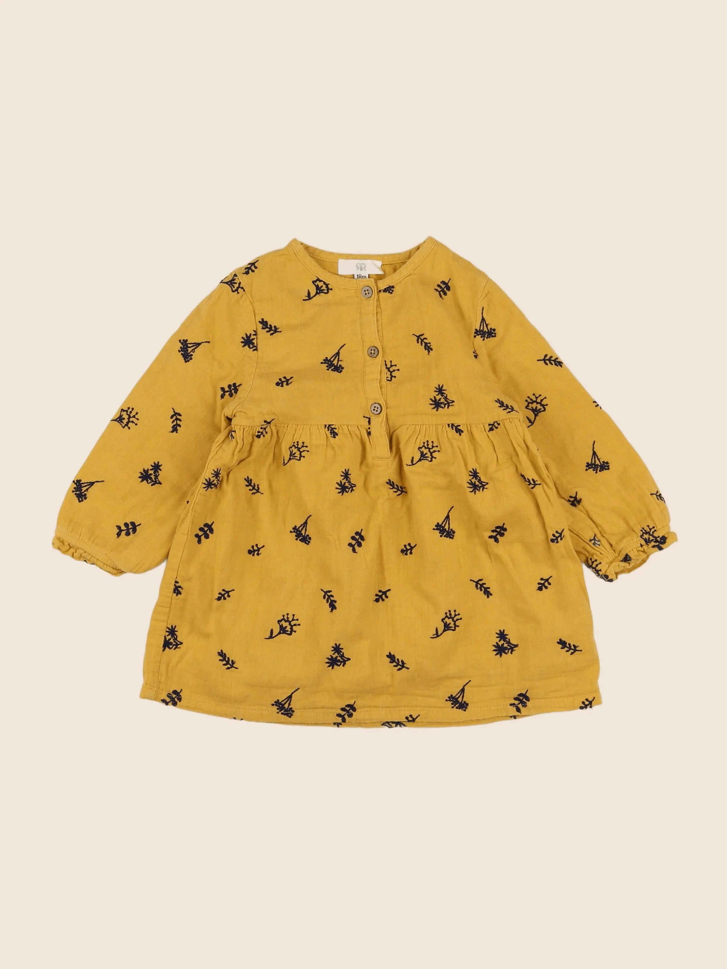 La Redoute - robe jaune - 18 mois