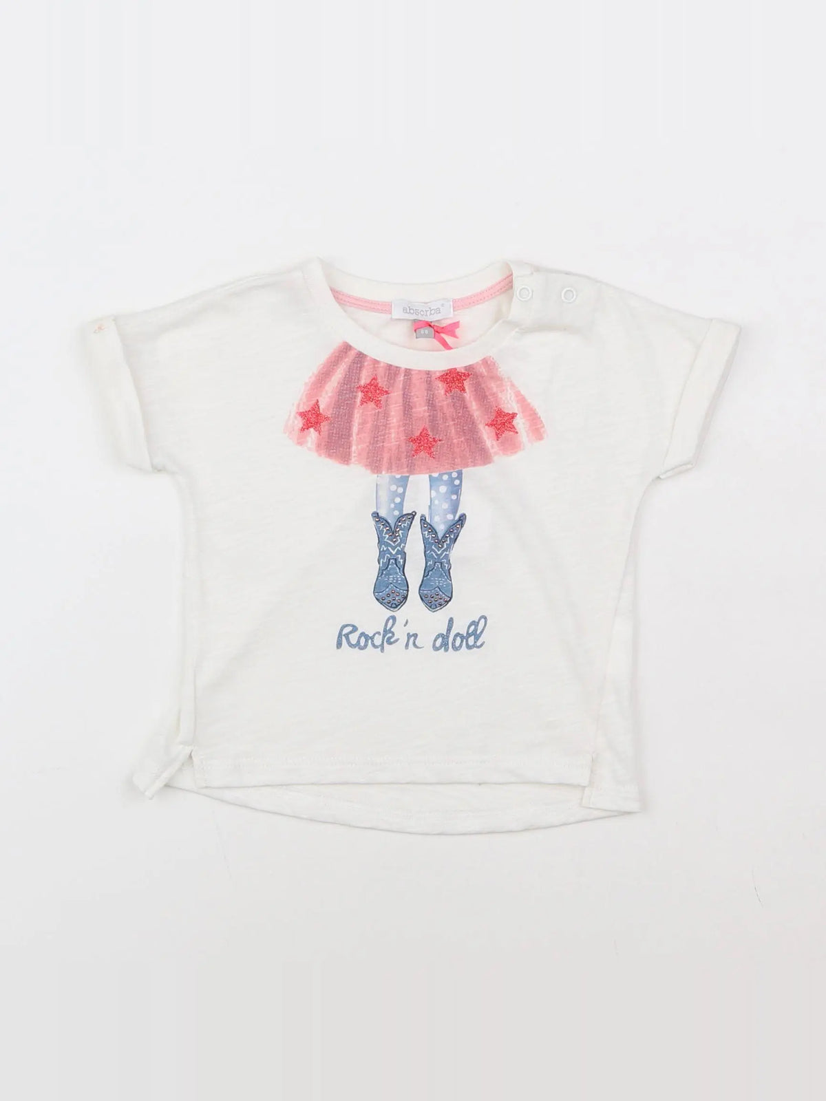 Absorba - tee-shirt blanc - 6 mois