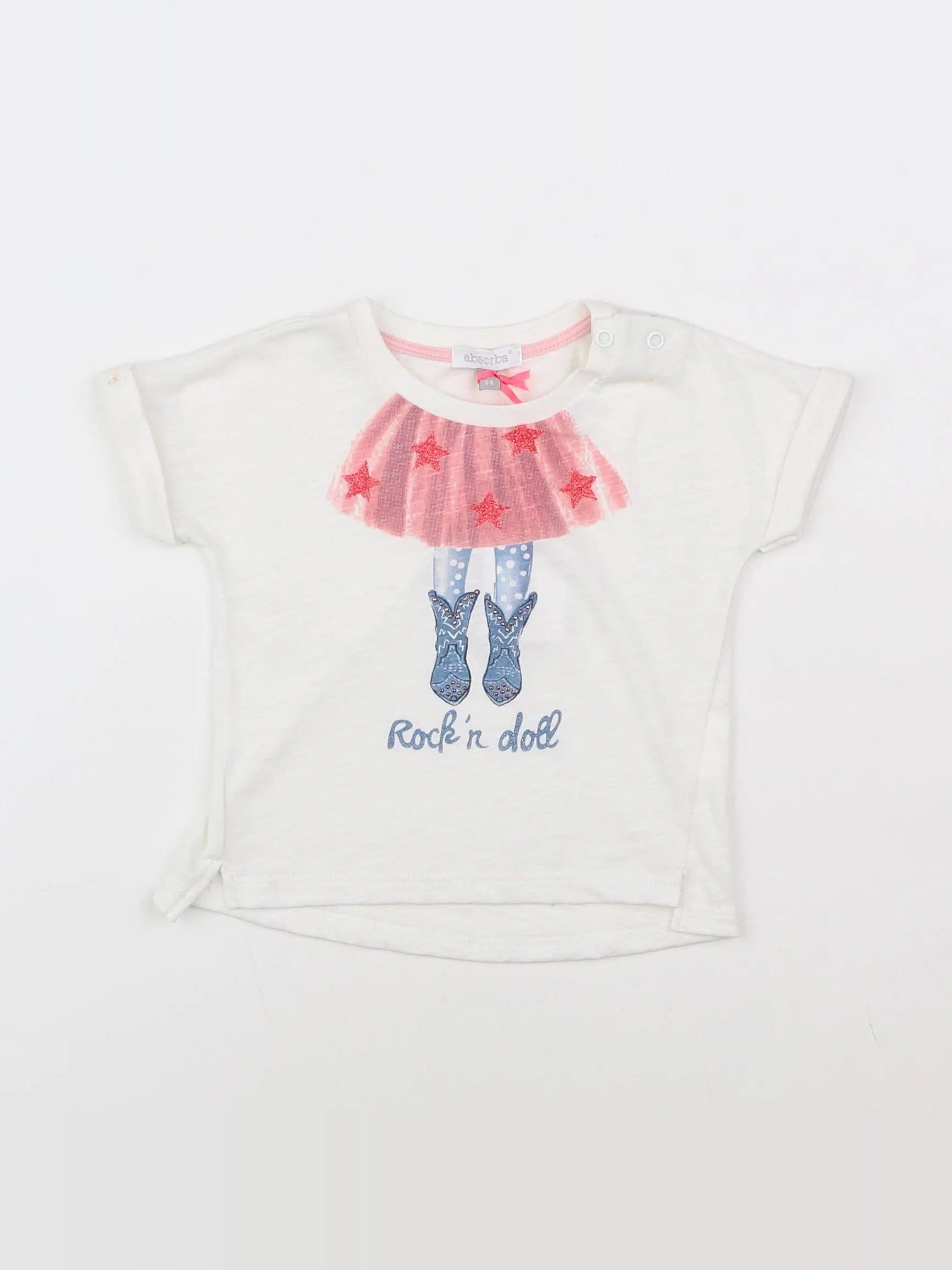 Absorba - tee-shirt blanc - 6 mois