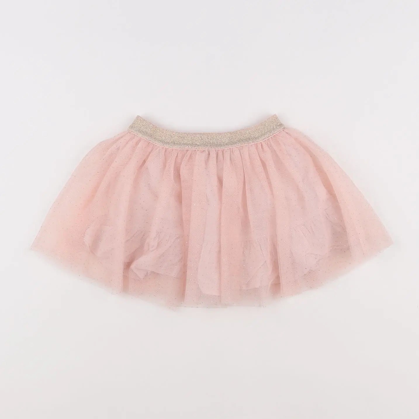 Vertbaudet - jupe rose, or - 18 mois