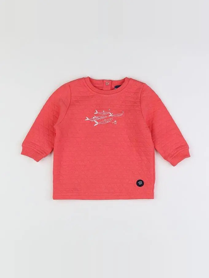 Armor Lux - sweat rose - 12 mois