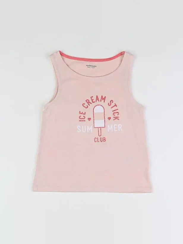 Vertbaudet - débardeur rose - 6 ans