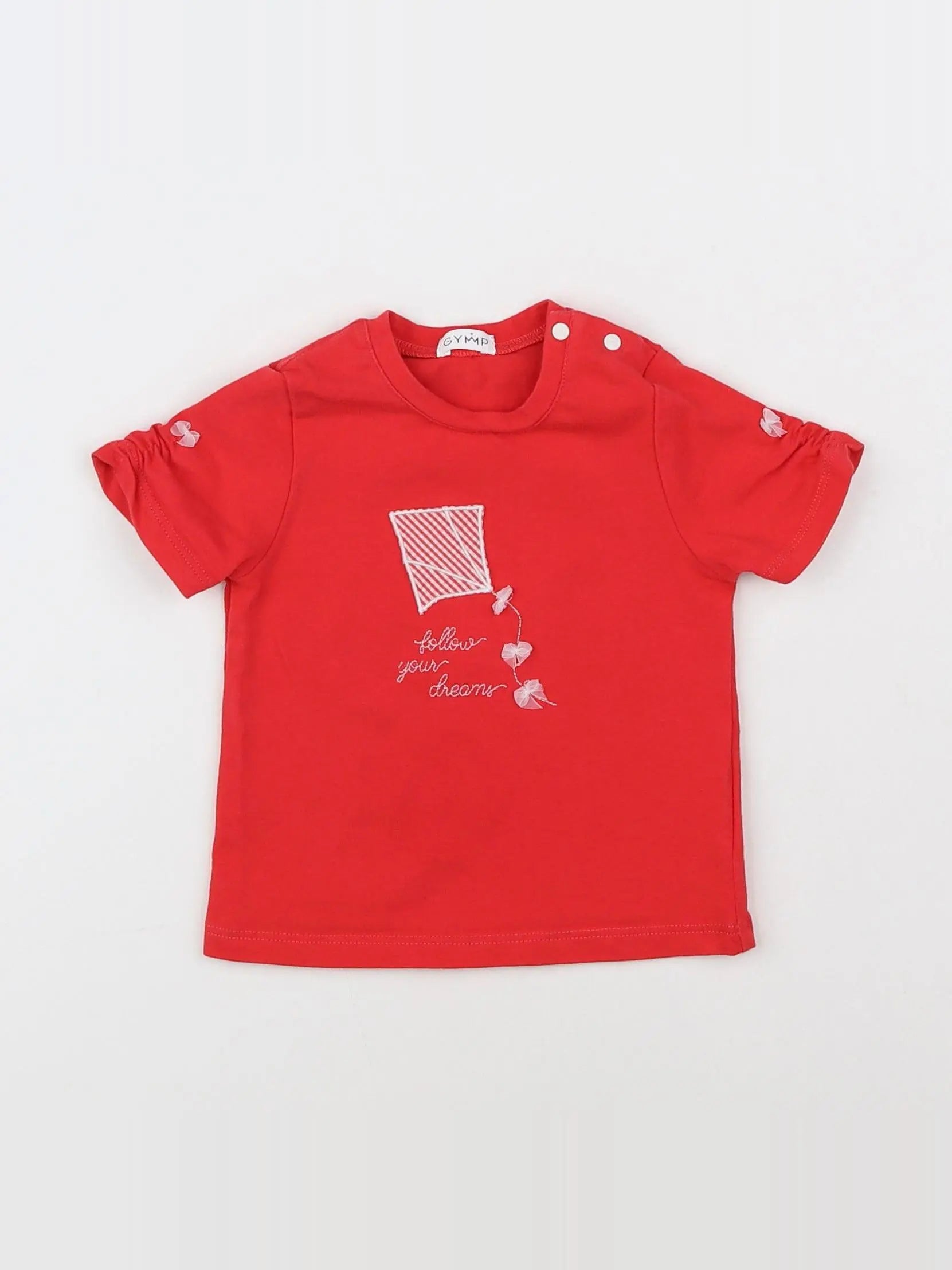 Gymp - tee-shirt rouge - 6 mois