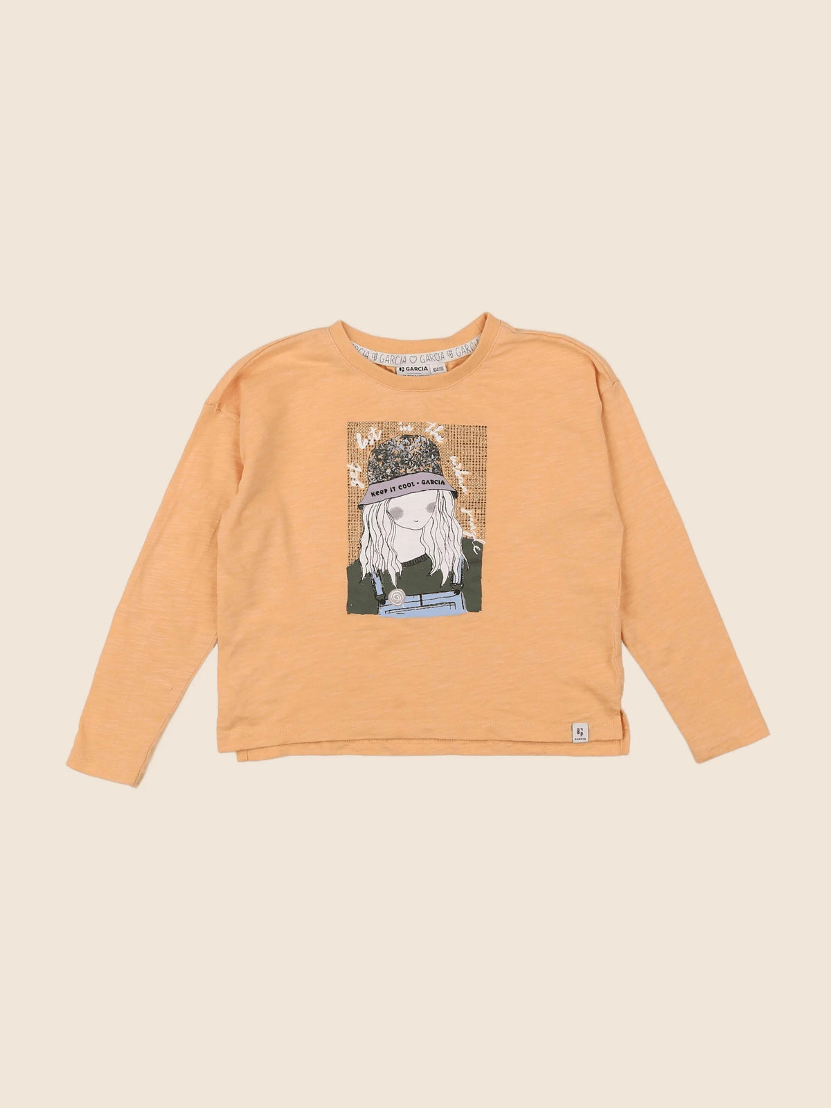 Garcia - tee-shirt orange - 4/5 ans
