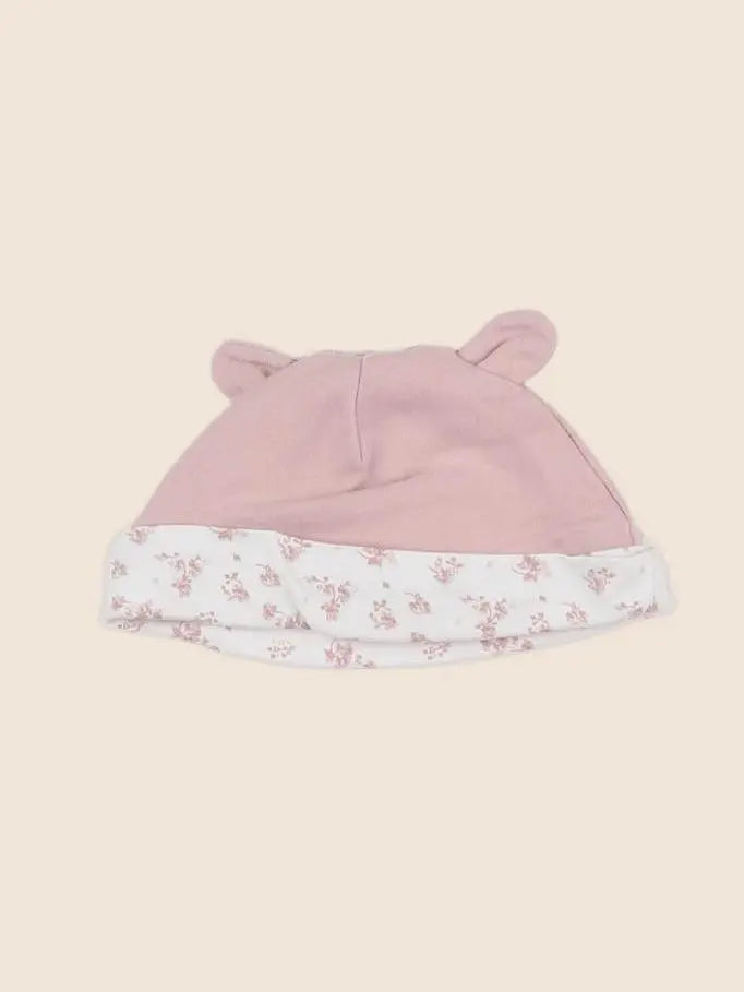 Vertbaudet - bonnet rose - 6 mois