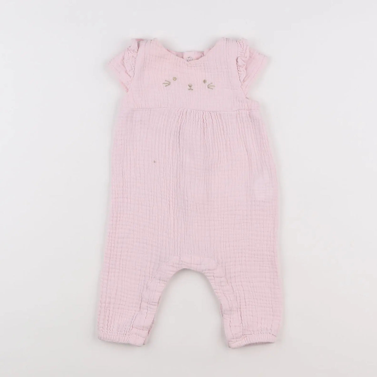 Vertbaudet - combinaison rose - 6 mois