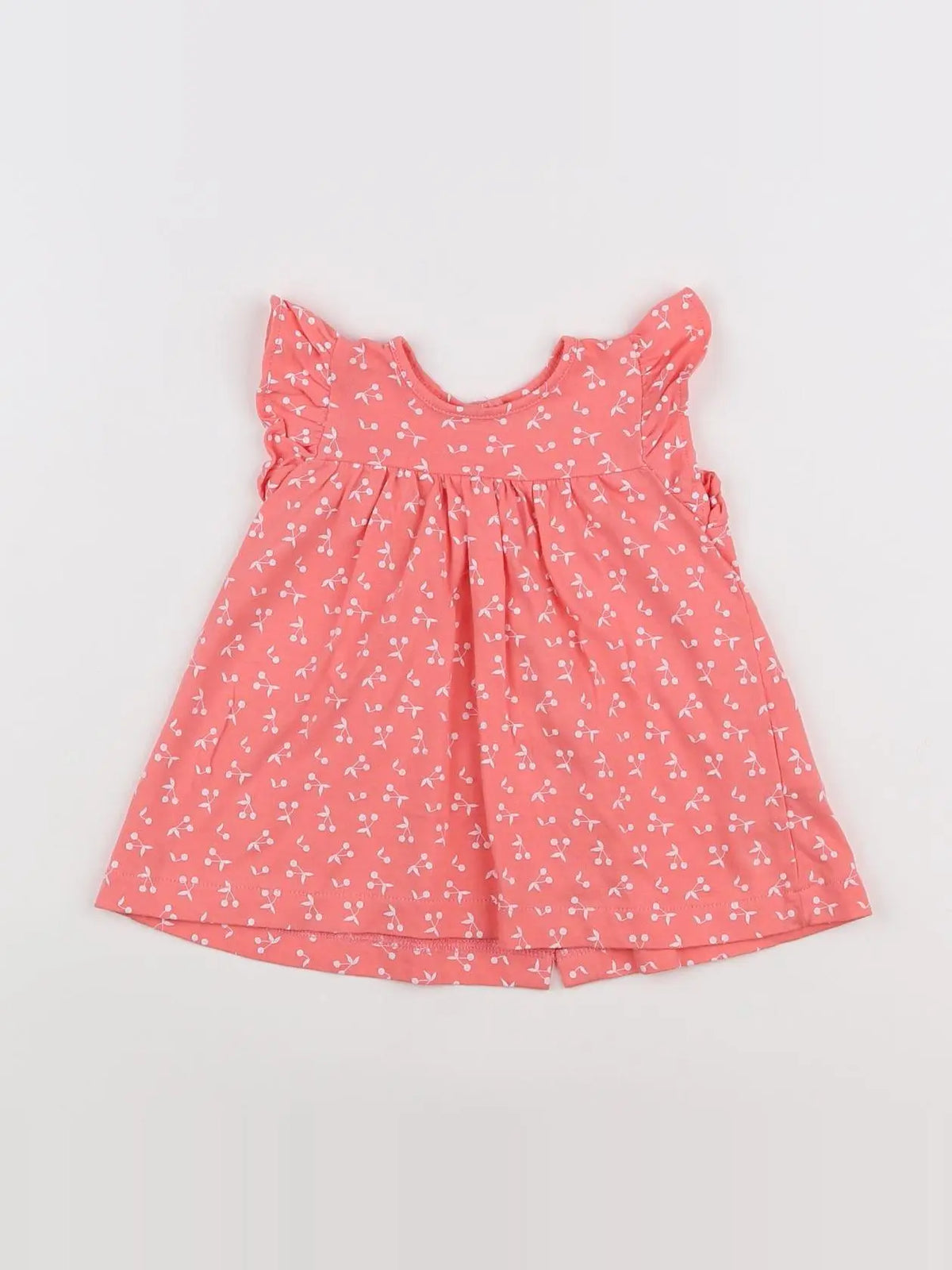 Vertbaudet - robe rose, blanc - 3 mois