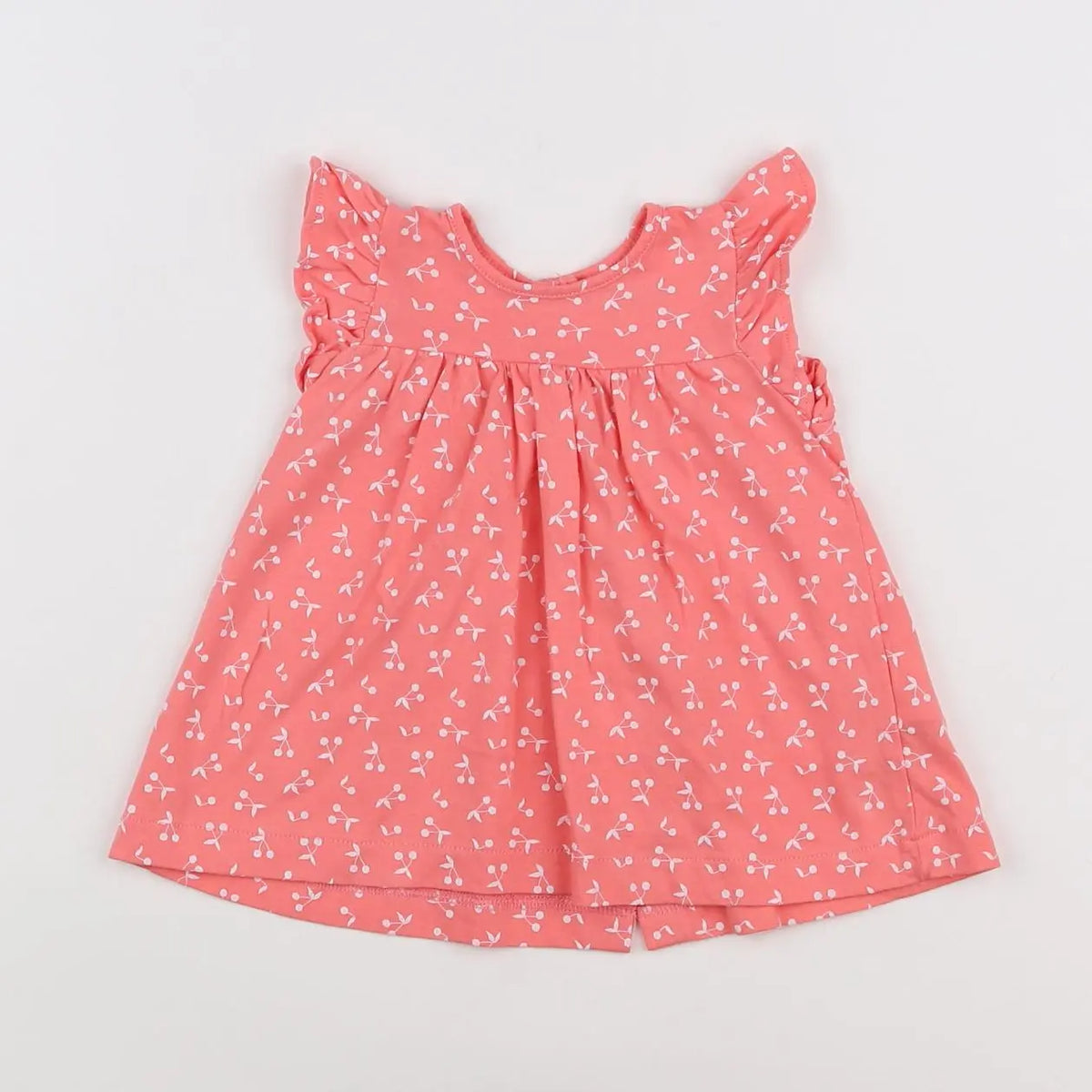 Vertbaudet - robe rose, blanc - 3 mois