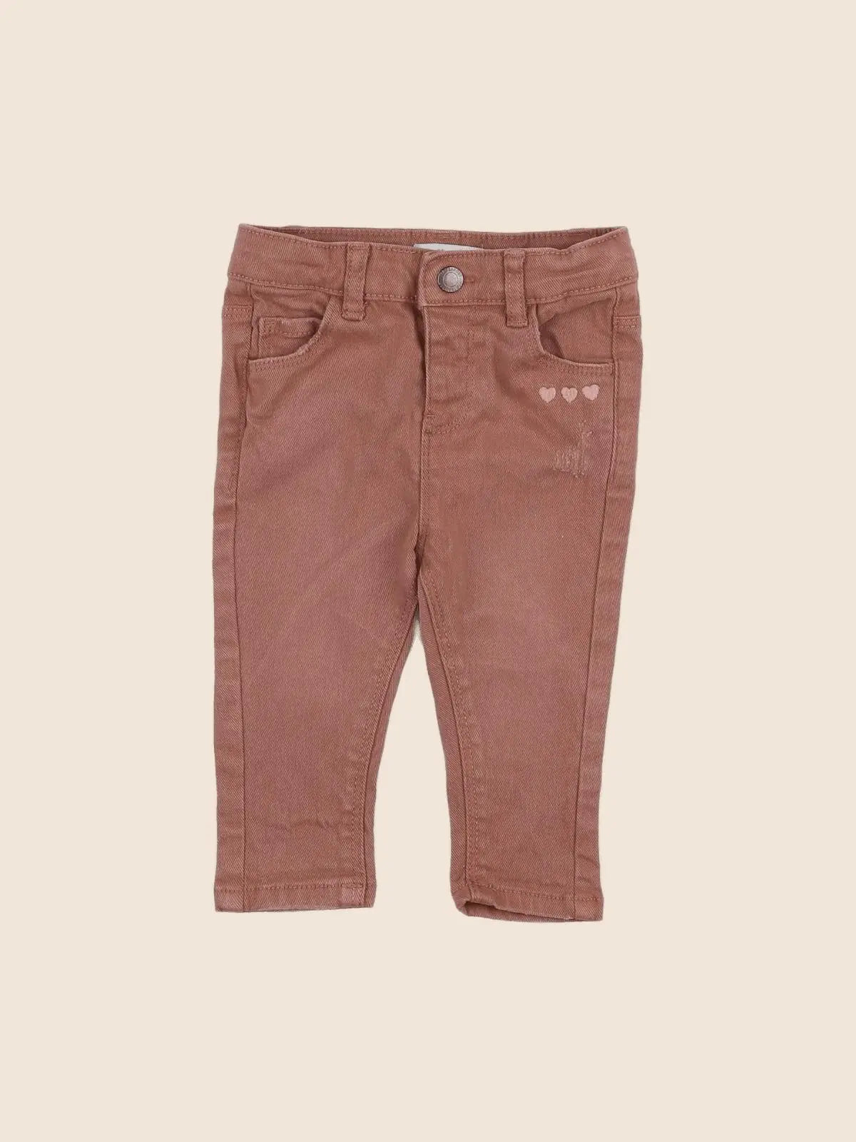 Vertbaudet - pantalon marron - 6 mois