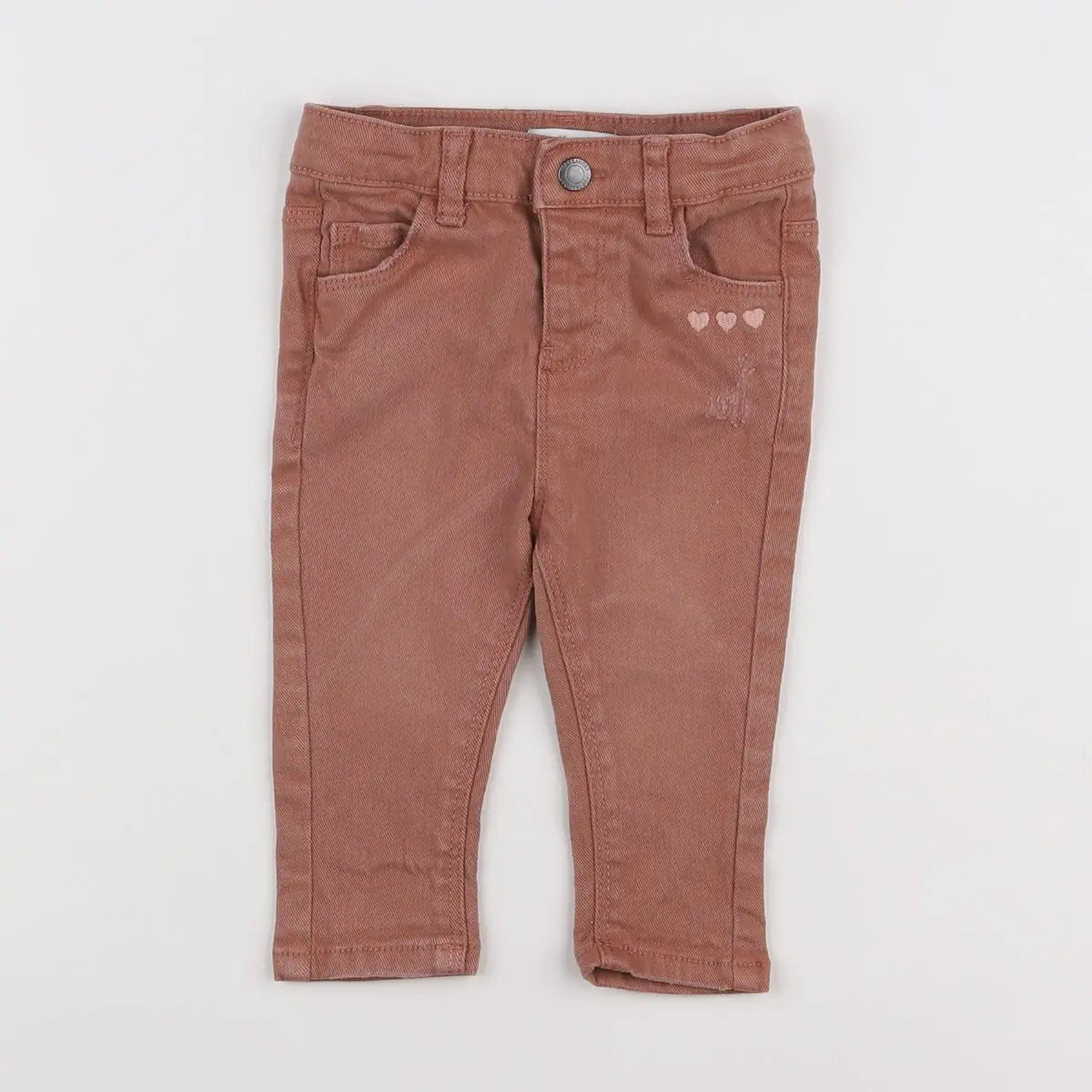 Vertbaudet - pantalon marron - 6 mois