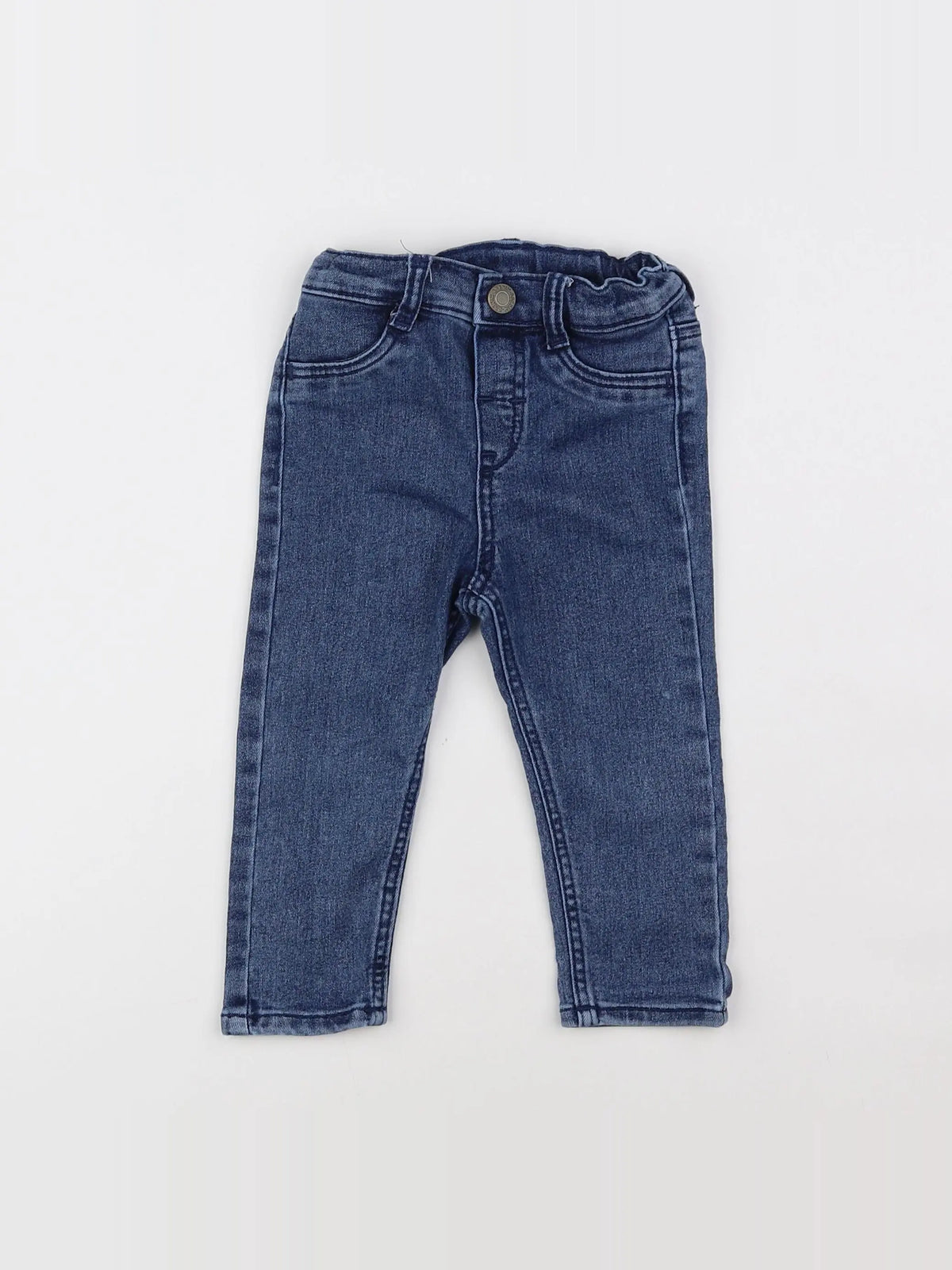 H&M - jean bleu - 9/12 mois